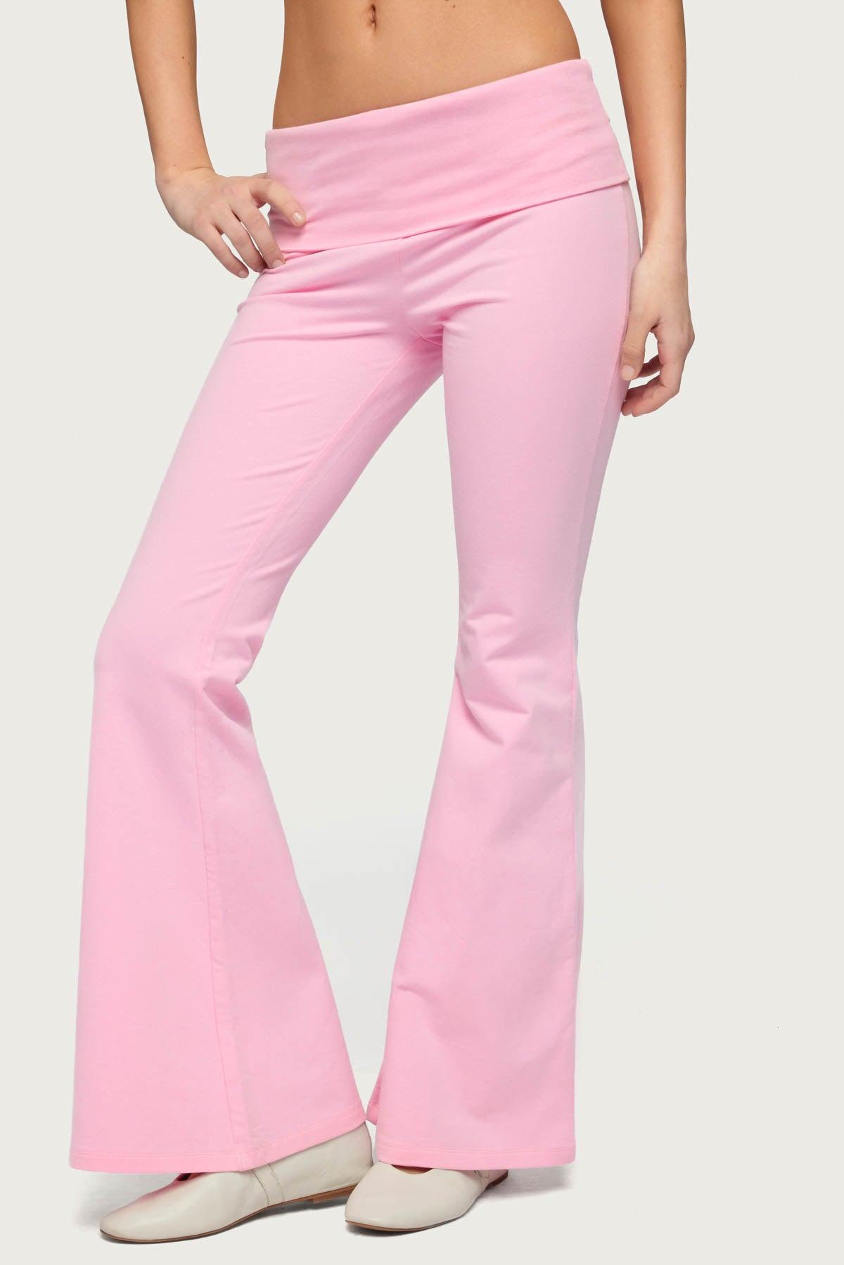 Petite Naomi Foldover Flared Leggings Product Image