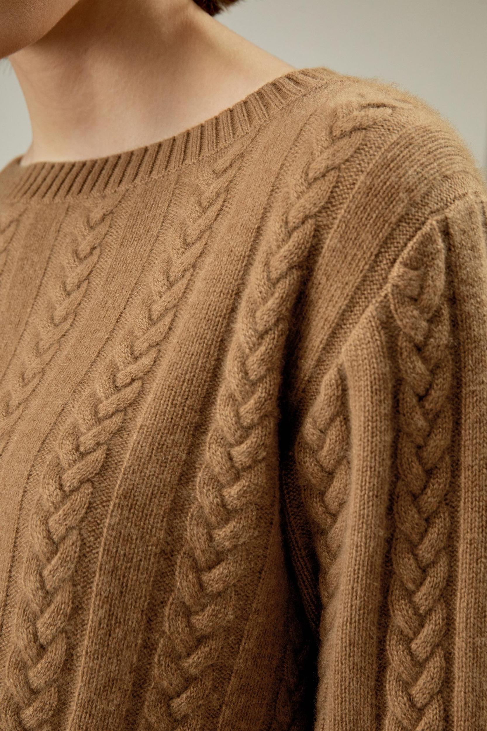 Pure Cashmere Drop Shoulder Sweater Product Image