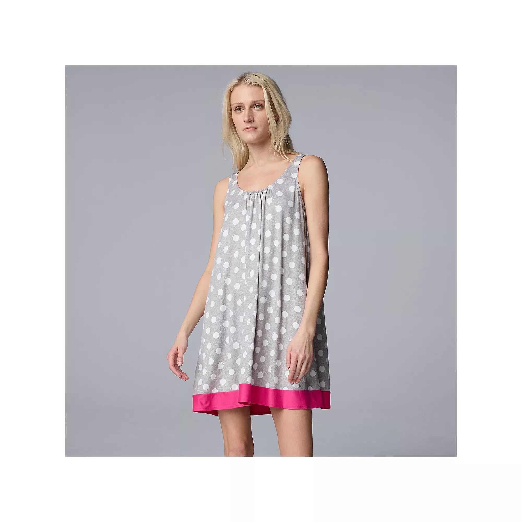 Women's Simply Vera Vera Wang Cozy Sleep Chemise,  Product Image