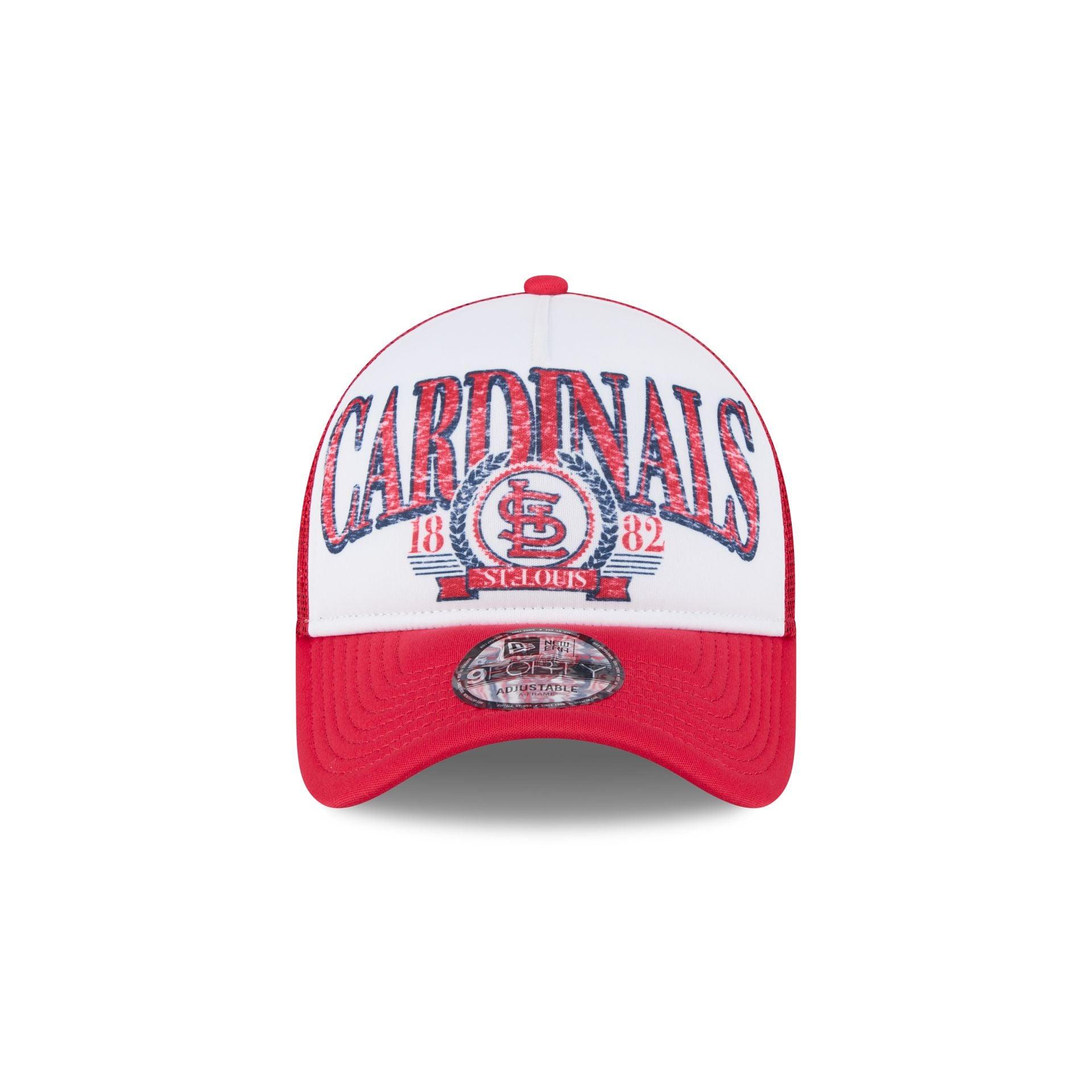 St. Louis Cardinals Distressed 9FORTY A-Frame Trucker Hat Male Product Image