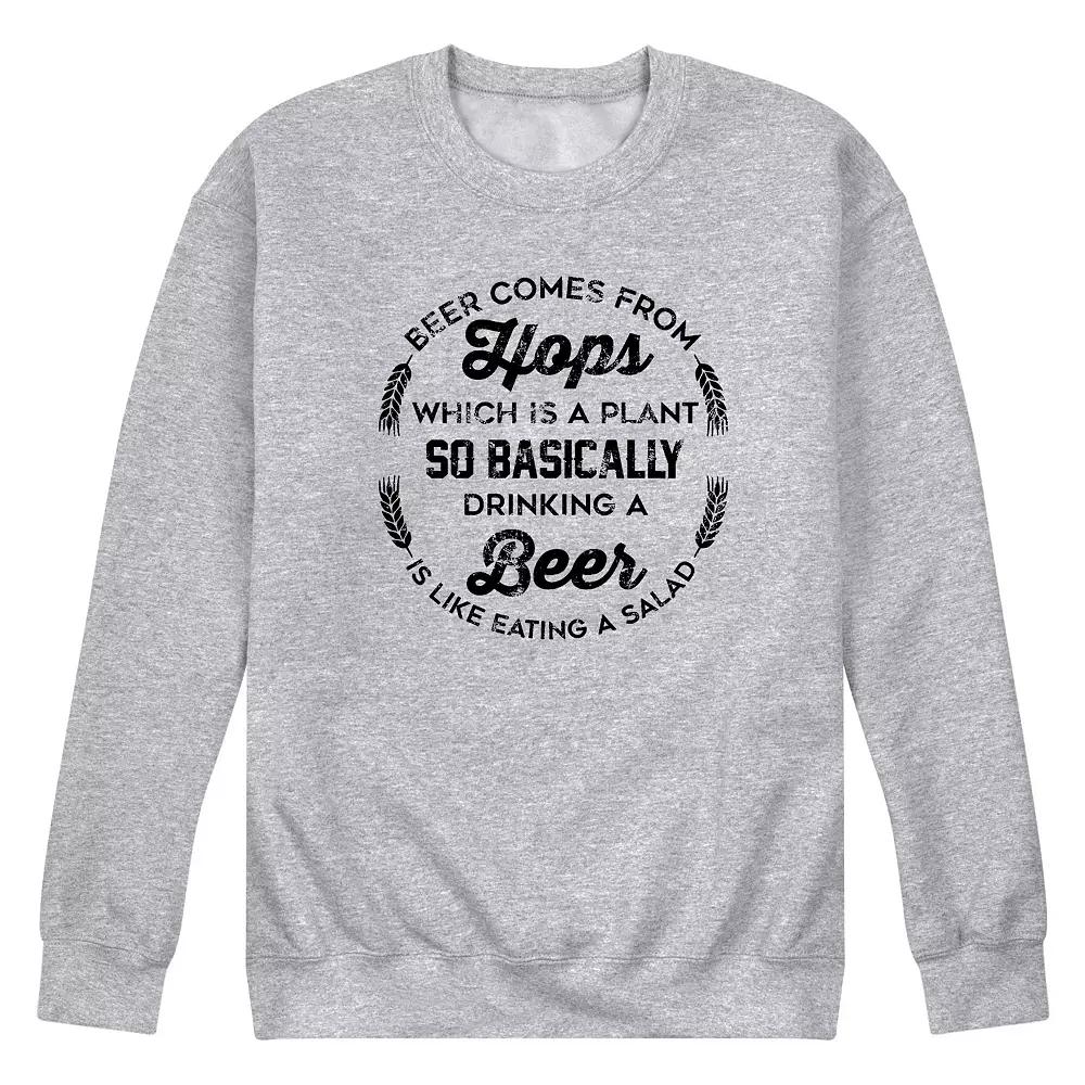 Men's Beer Comes From Hops Graphic Fleece,  Product Image