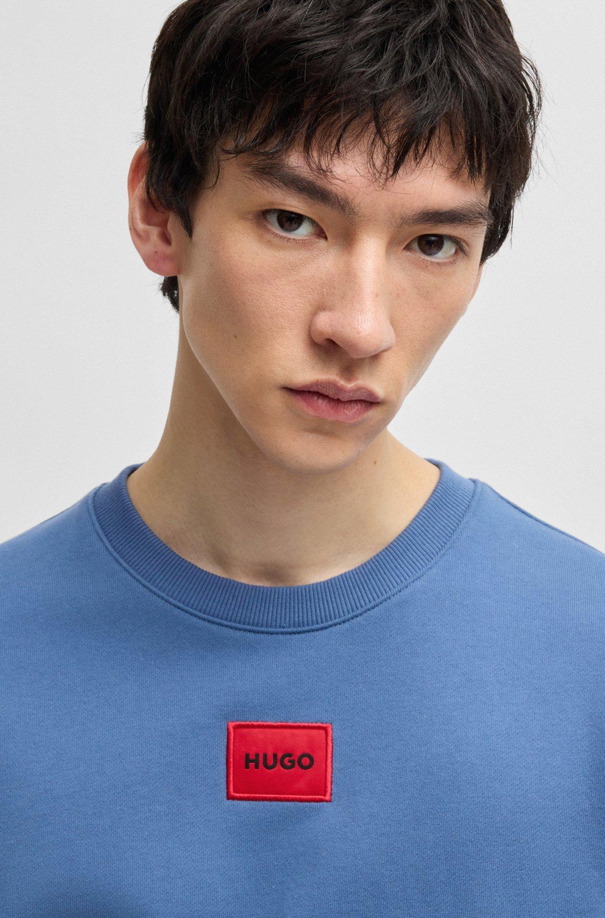 Logo-label sweatshirt in cotton terry Product Image