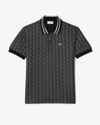 Classic Fit Monogram Jacquard Polo Shirt Product Image