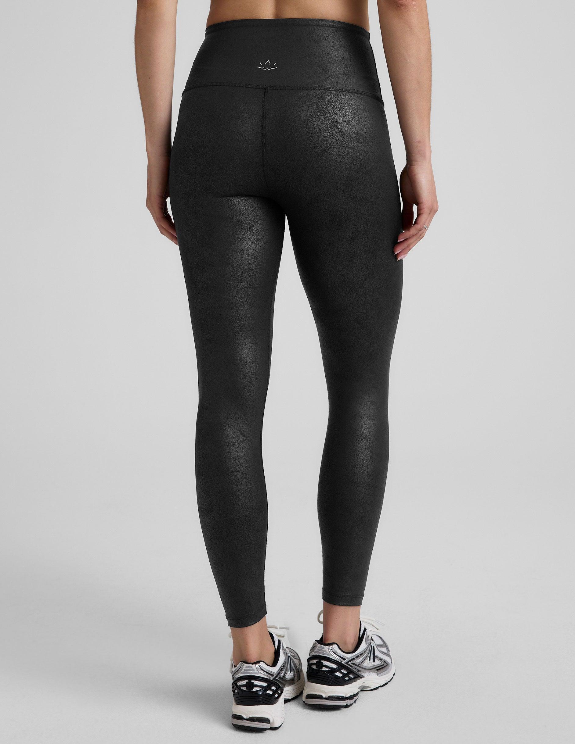 Leatherette High Waisted Midi Legging Product Image