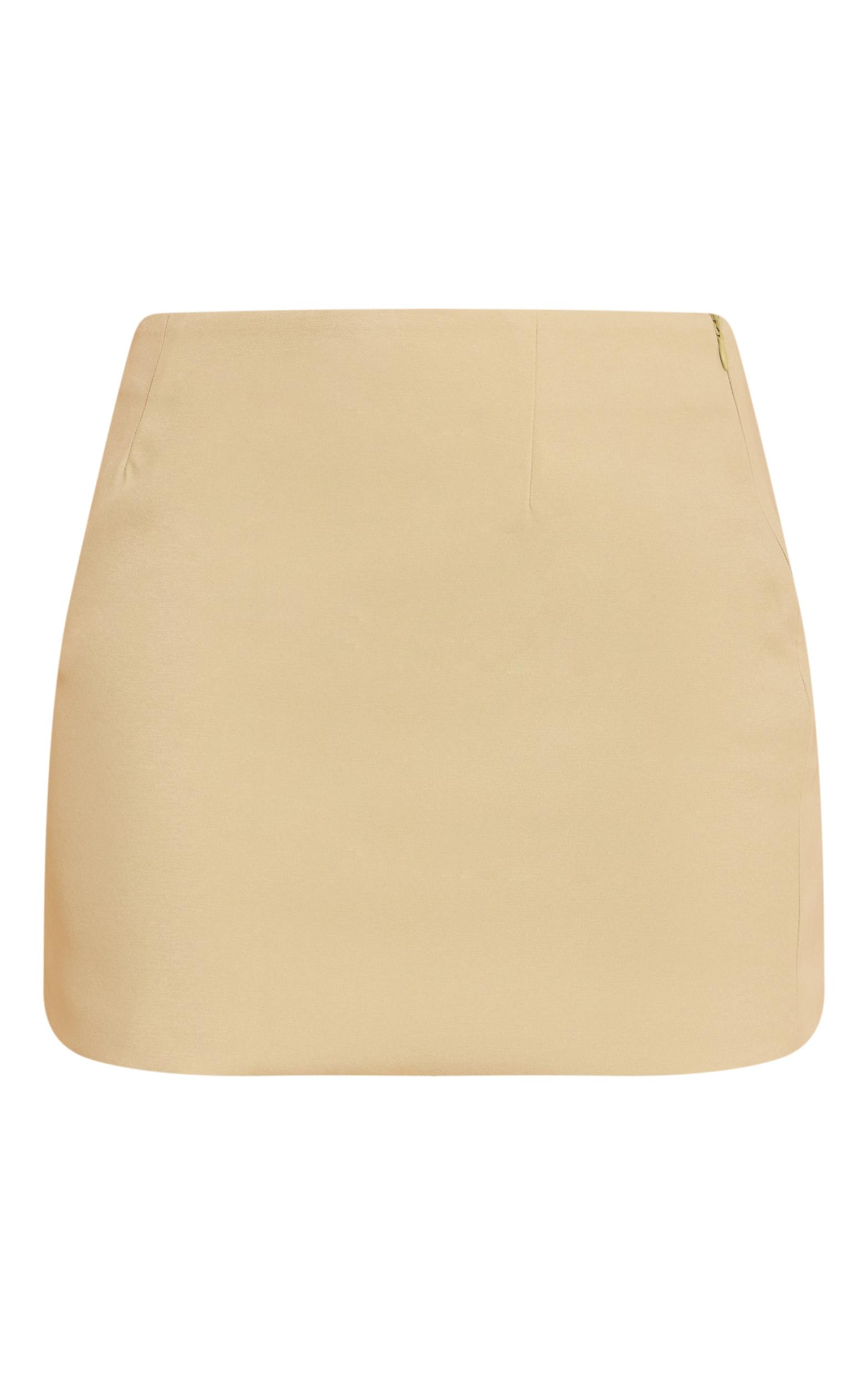 Sage Woven A Line Mini Skirt Product Image