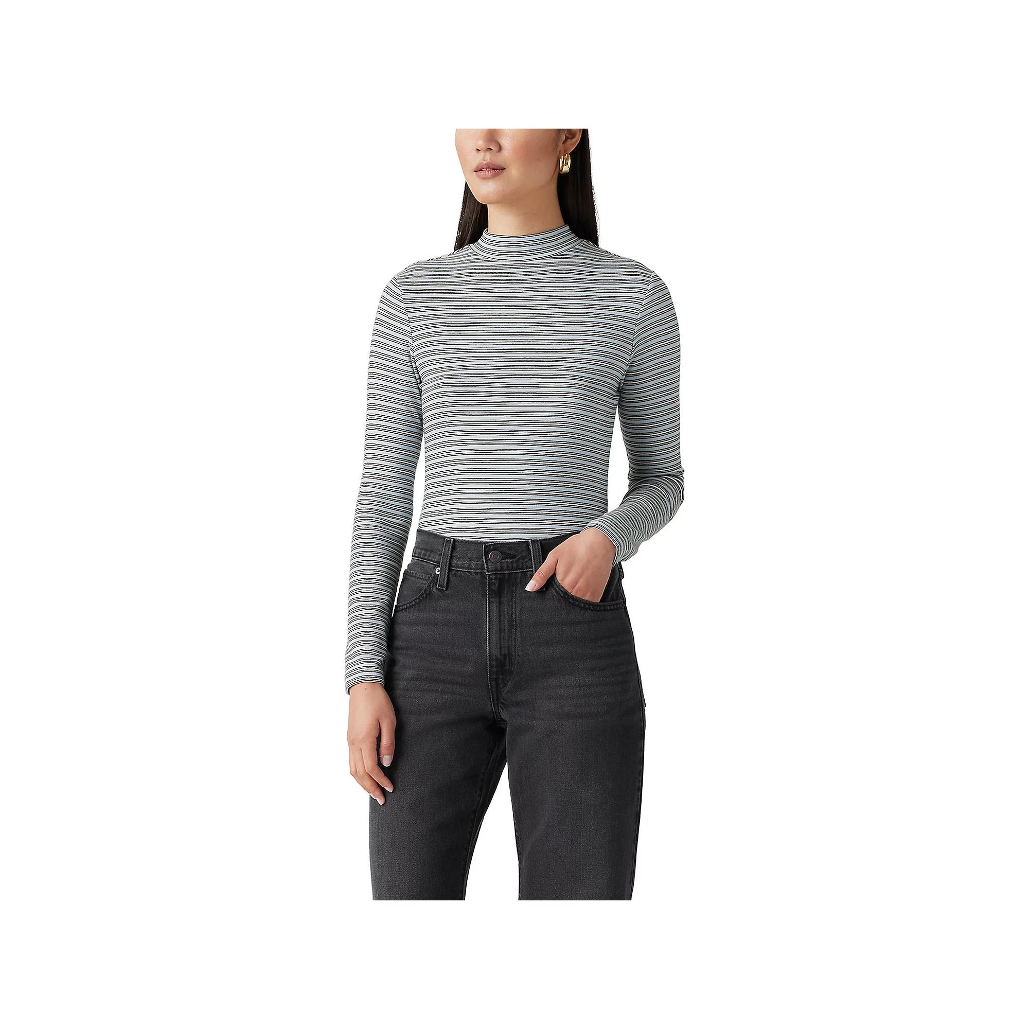 Women's Levi's® Effortless Long Sleeve T-Shirt, Size: XL, Black Product Image