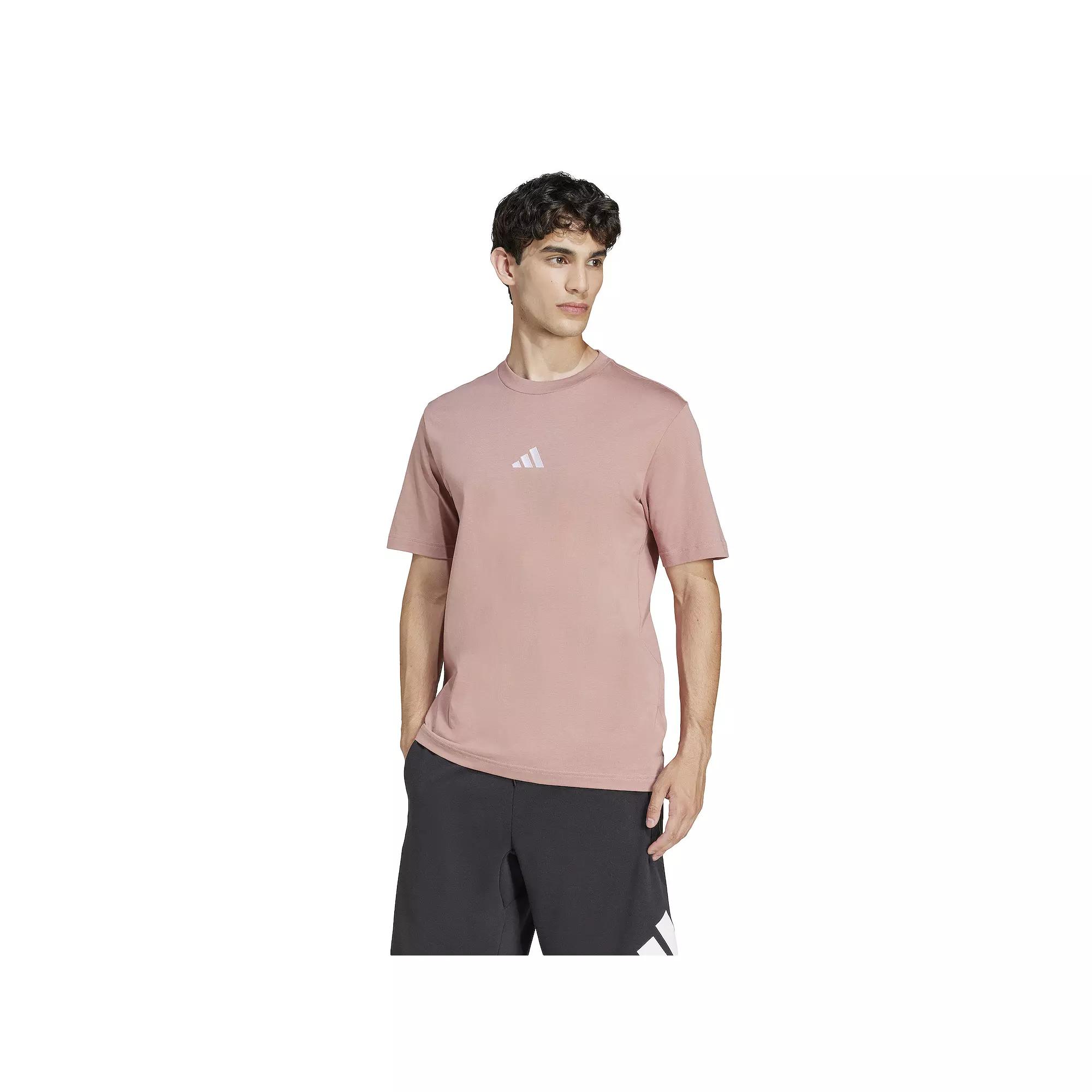 Men's adidas Essential Single Jersey Sportswear T-Shirt, Size: Large, Warm Clay Product Image