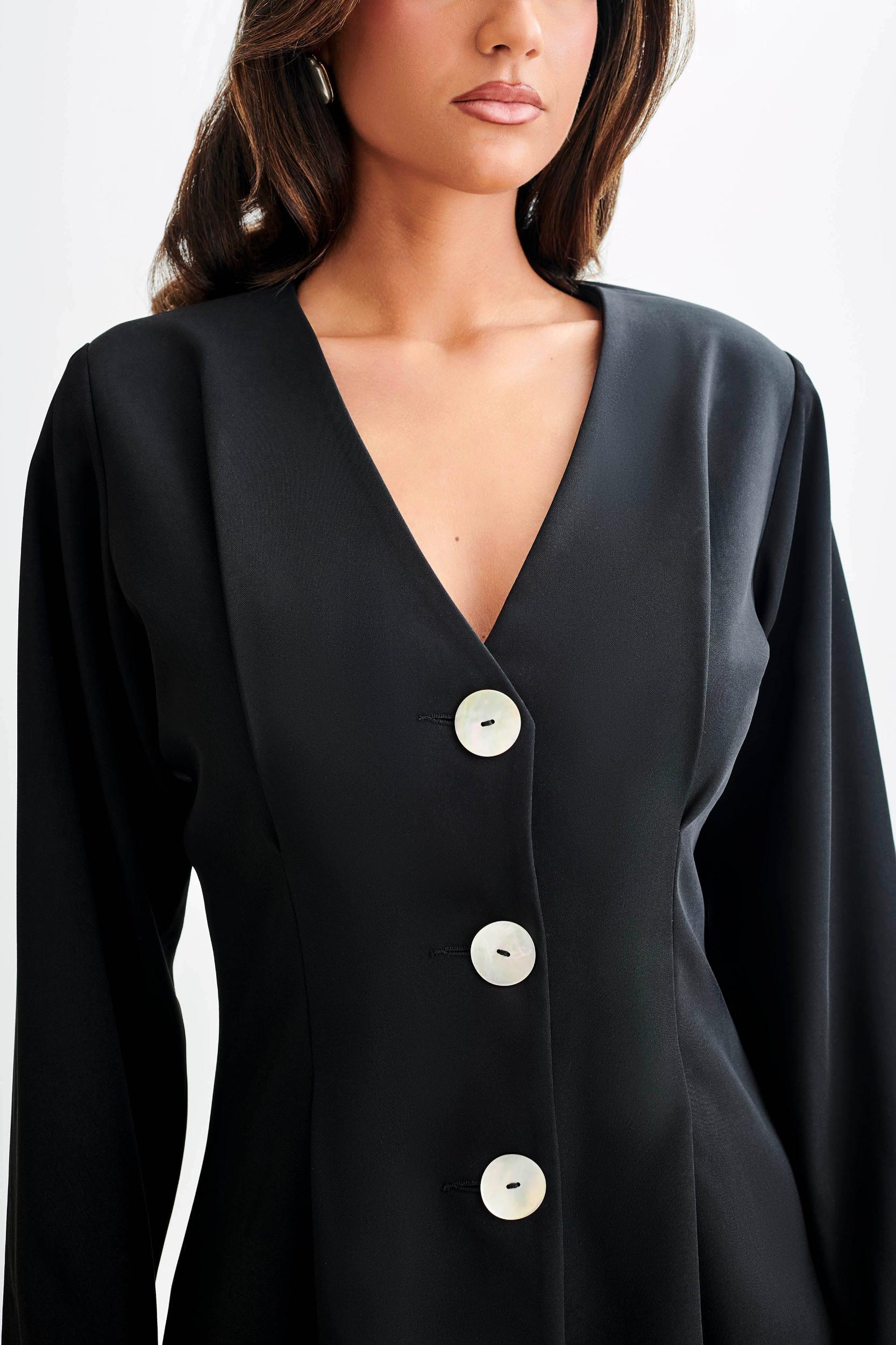 Kendall Balloon Sleeve Jacket - Black Product Image