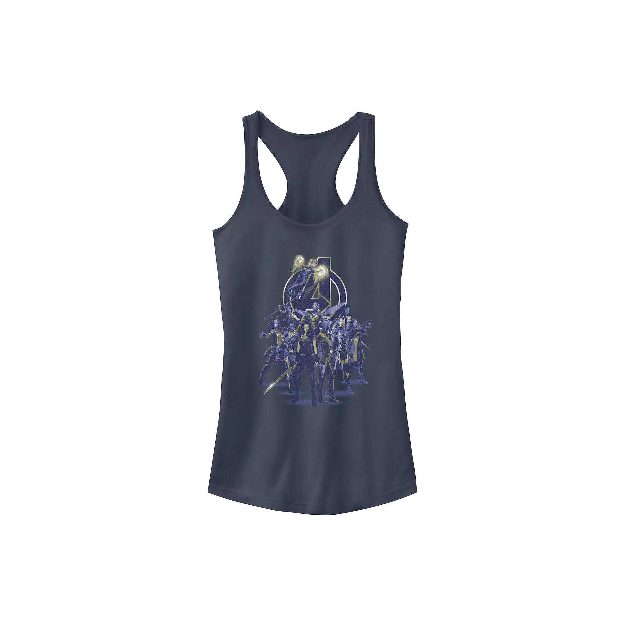 Juniors' Marvel Blue Hue Women Avengers Logo Tank Top, Girl's,  Product Image