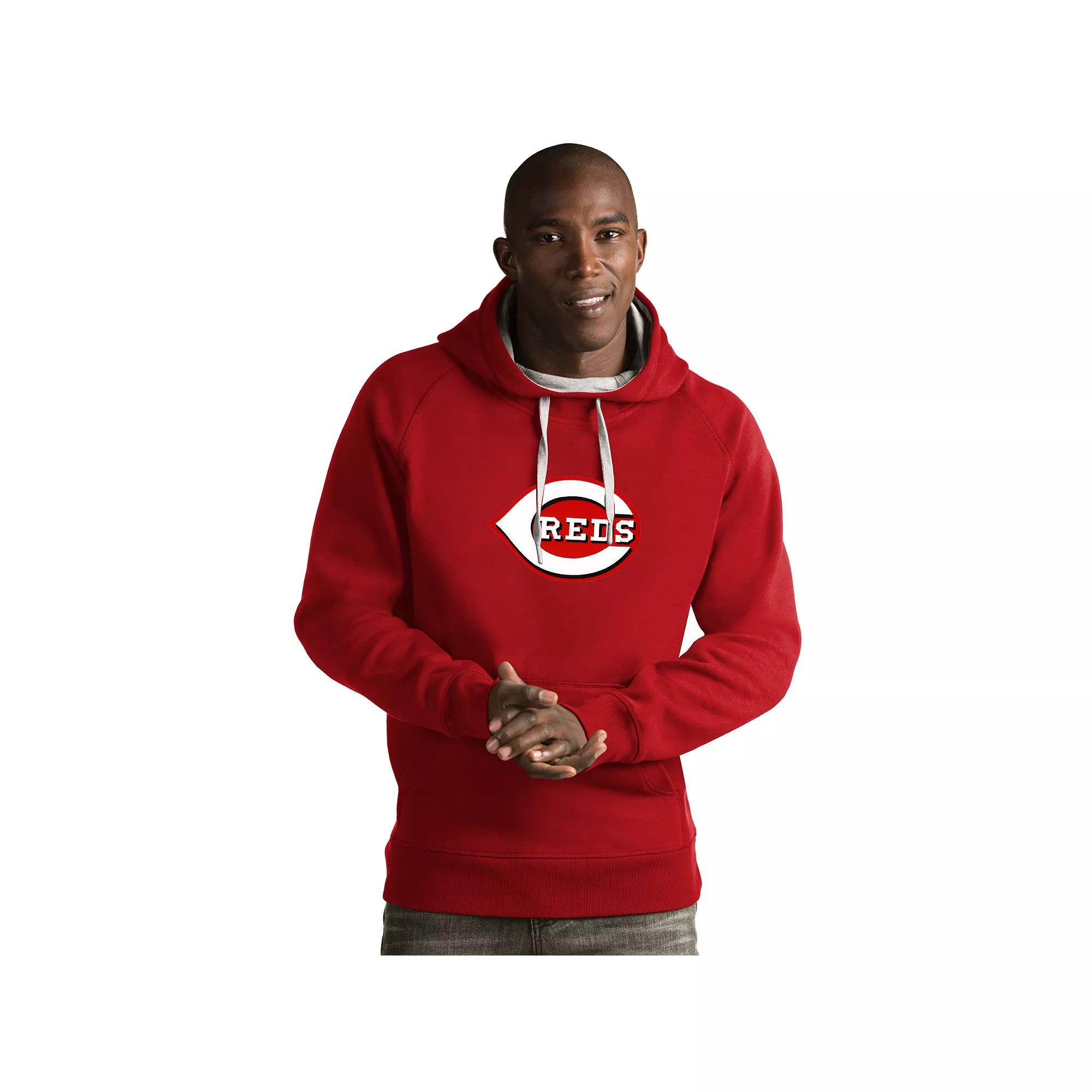 Men's Antigua Cincinnati Reds Victory Logo Hoodie,  Product Image