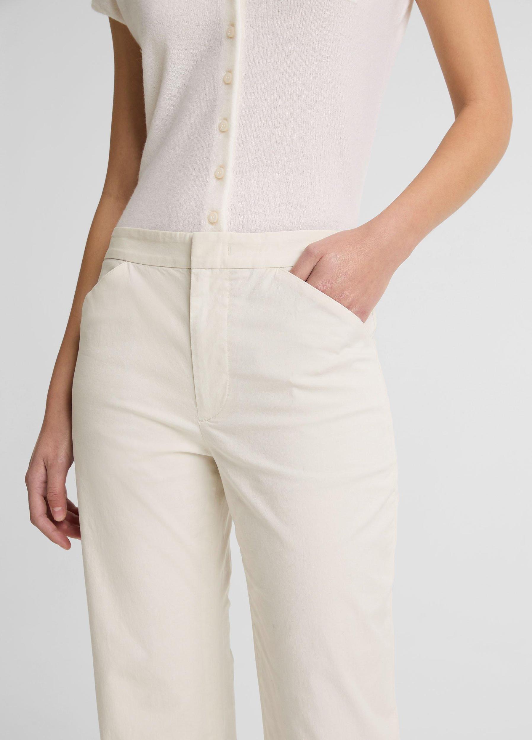 Italian Stretch-Cotton Flare Pant Product Image