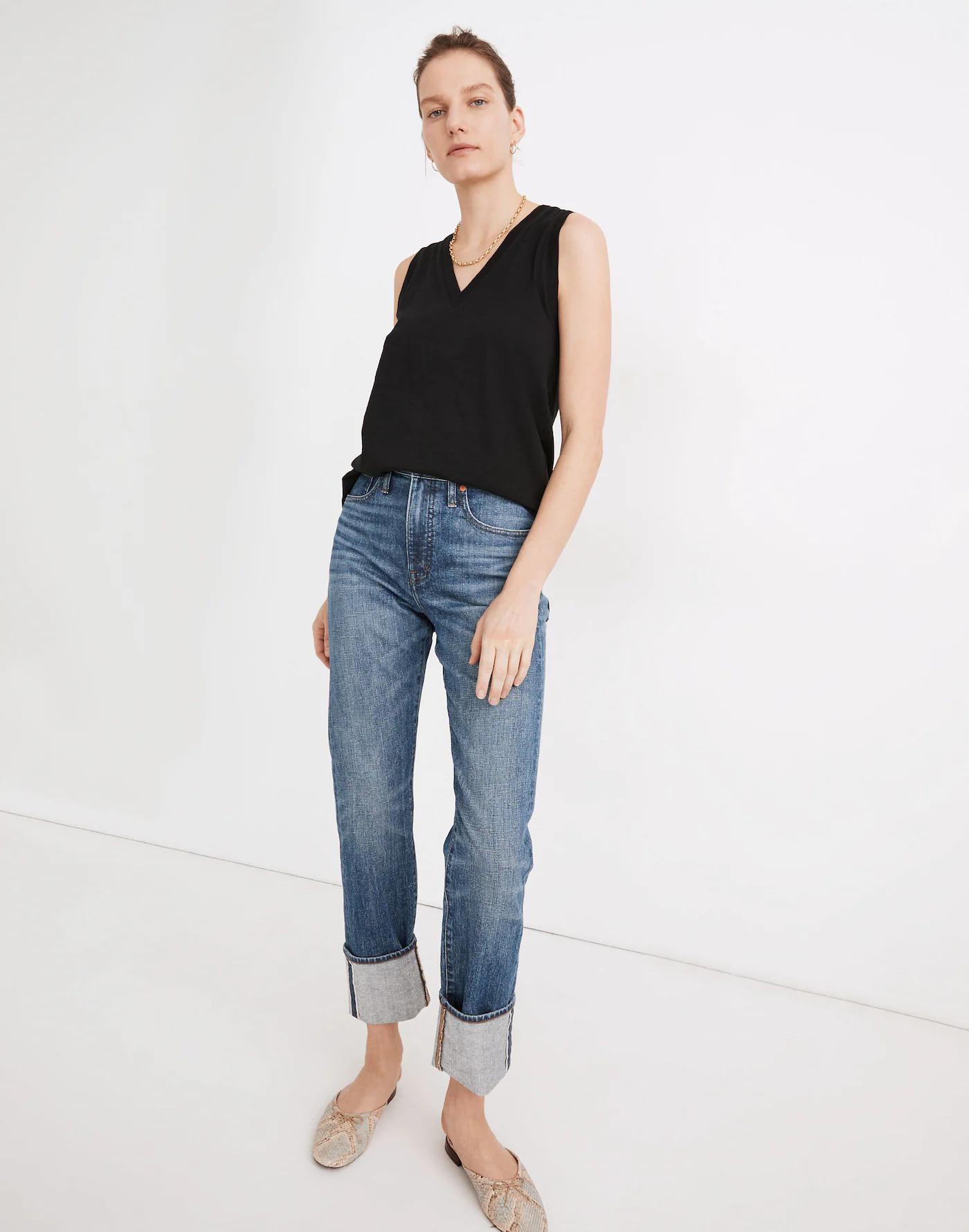 Whisper Cotton V-Neck Tank Product Image