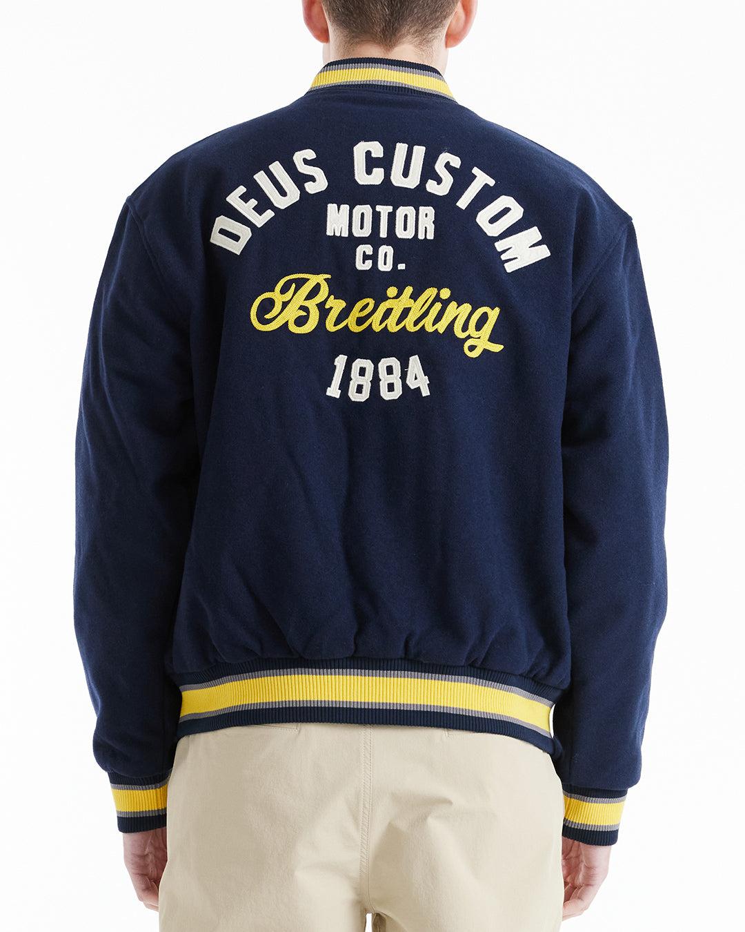 Torpedo Varsity Jacket - Navy Product Image