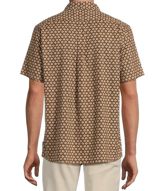 Rowm Short Sleeve Outsider Leaf Print Shirt Product Image