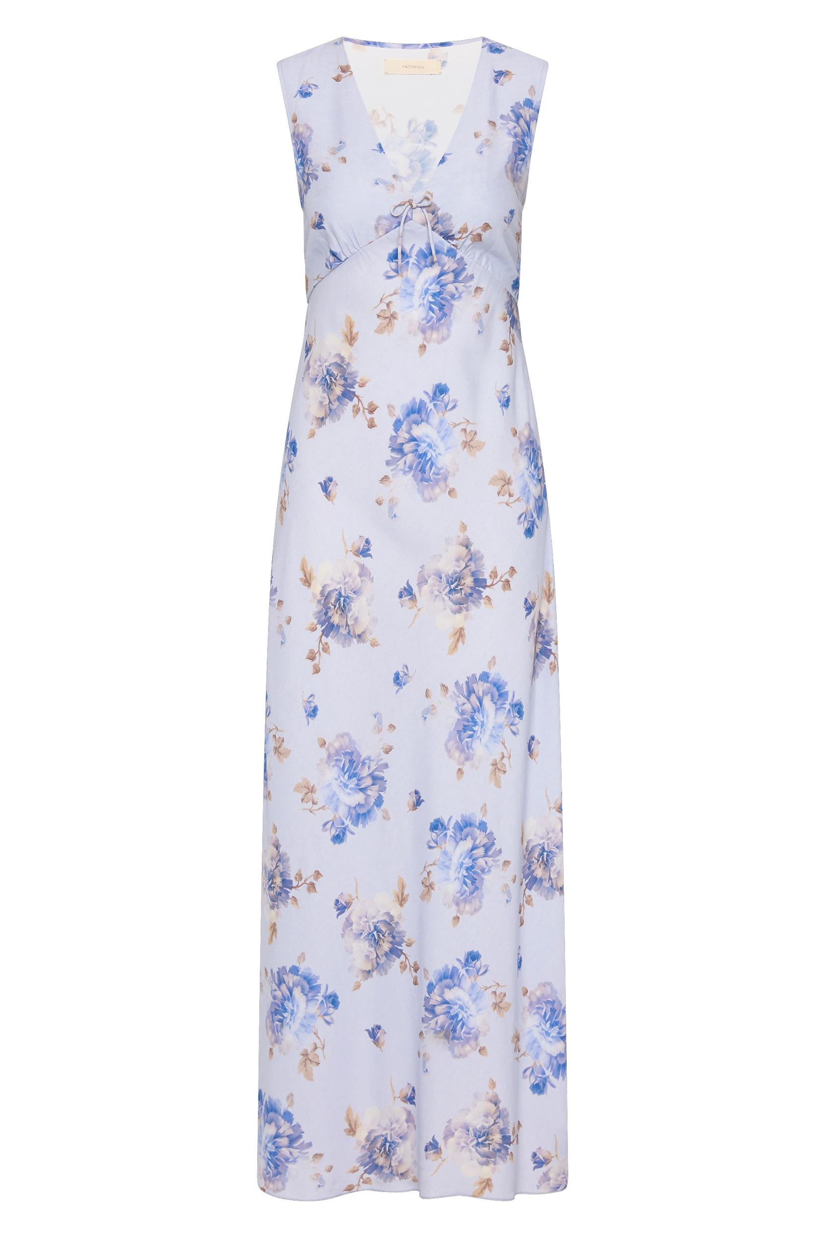 Yvonne Midi Dress Leona Floral Lilac - Final Sale Product Image
