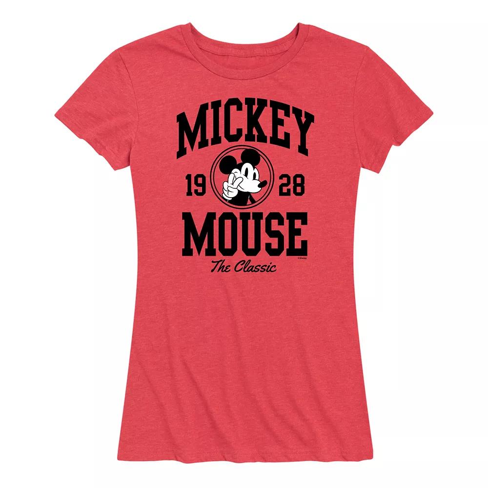 Disney's Mickey Mouse Women's Collegiate Graphic Tee,  Product Image