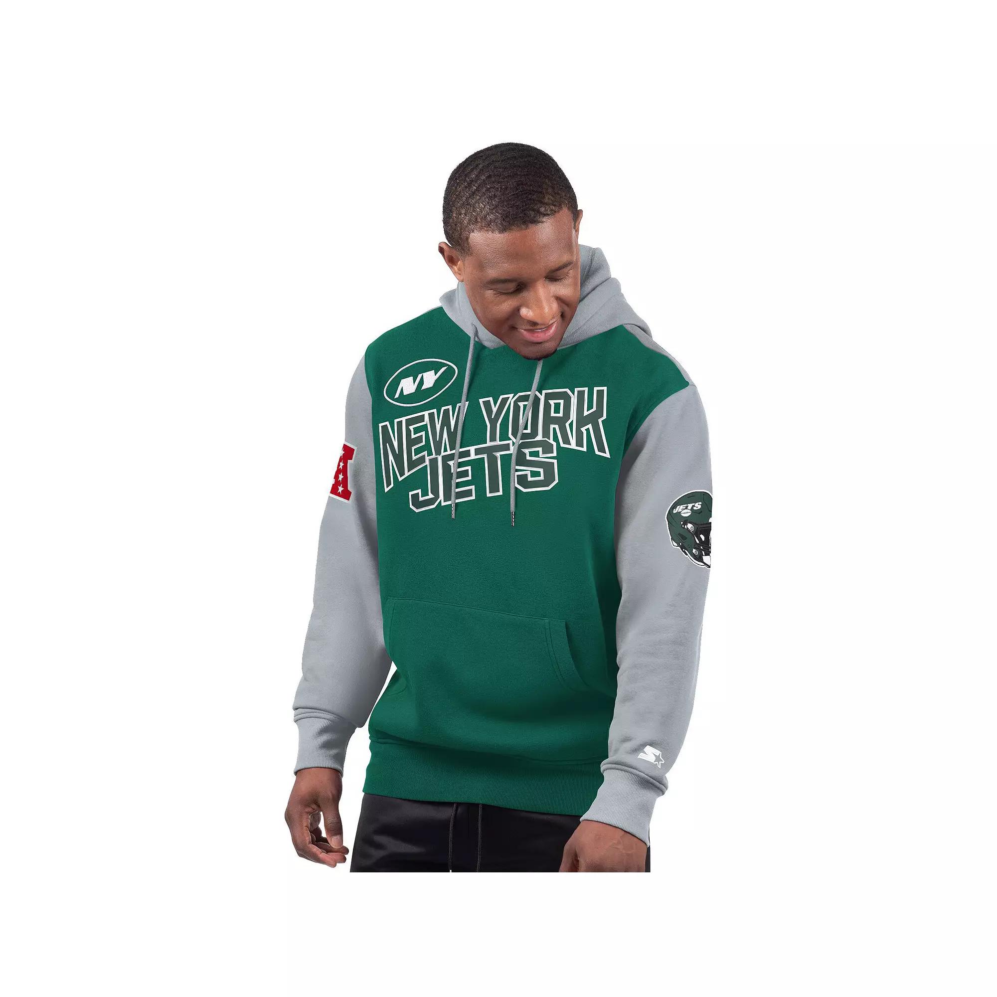 Men's Starter Green New York Jets Extreme Pullover Hoodie,  Product Image