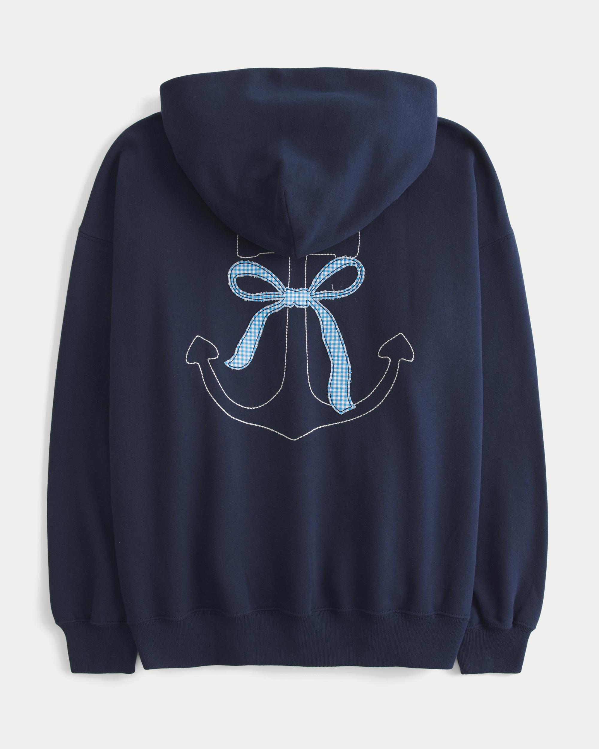 Oversized Bow Graphic Hoodie Product Image