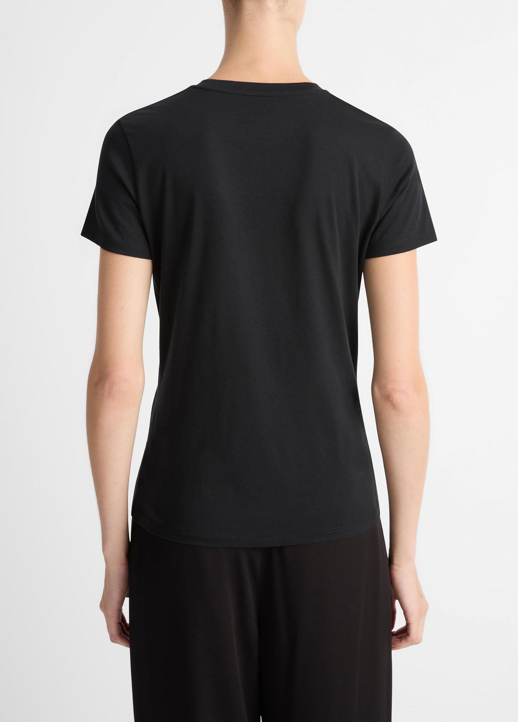 Essential Pima Cotton Crew Neck T-Shirt Product Image