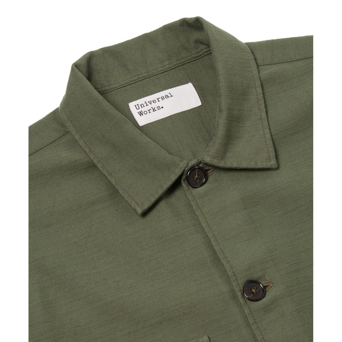 Dockside Jacket Slub Sateen Olive Product Image