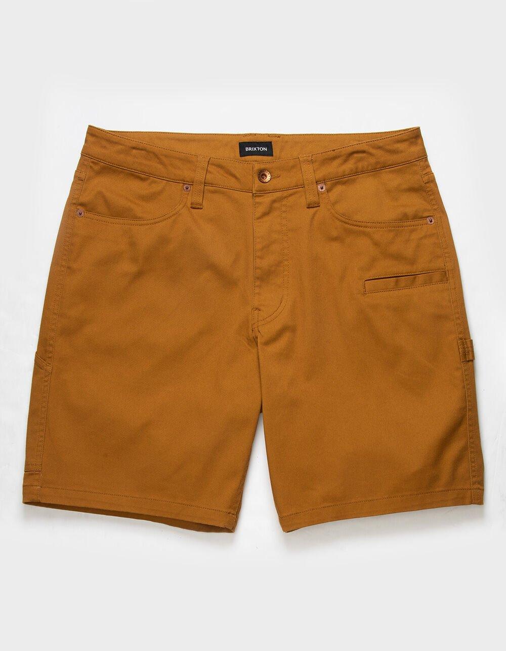 BRIXTON Carpenter Utility Stretch Mens Shorts - BROWN GOLD Product Image