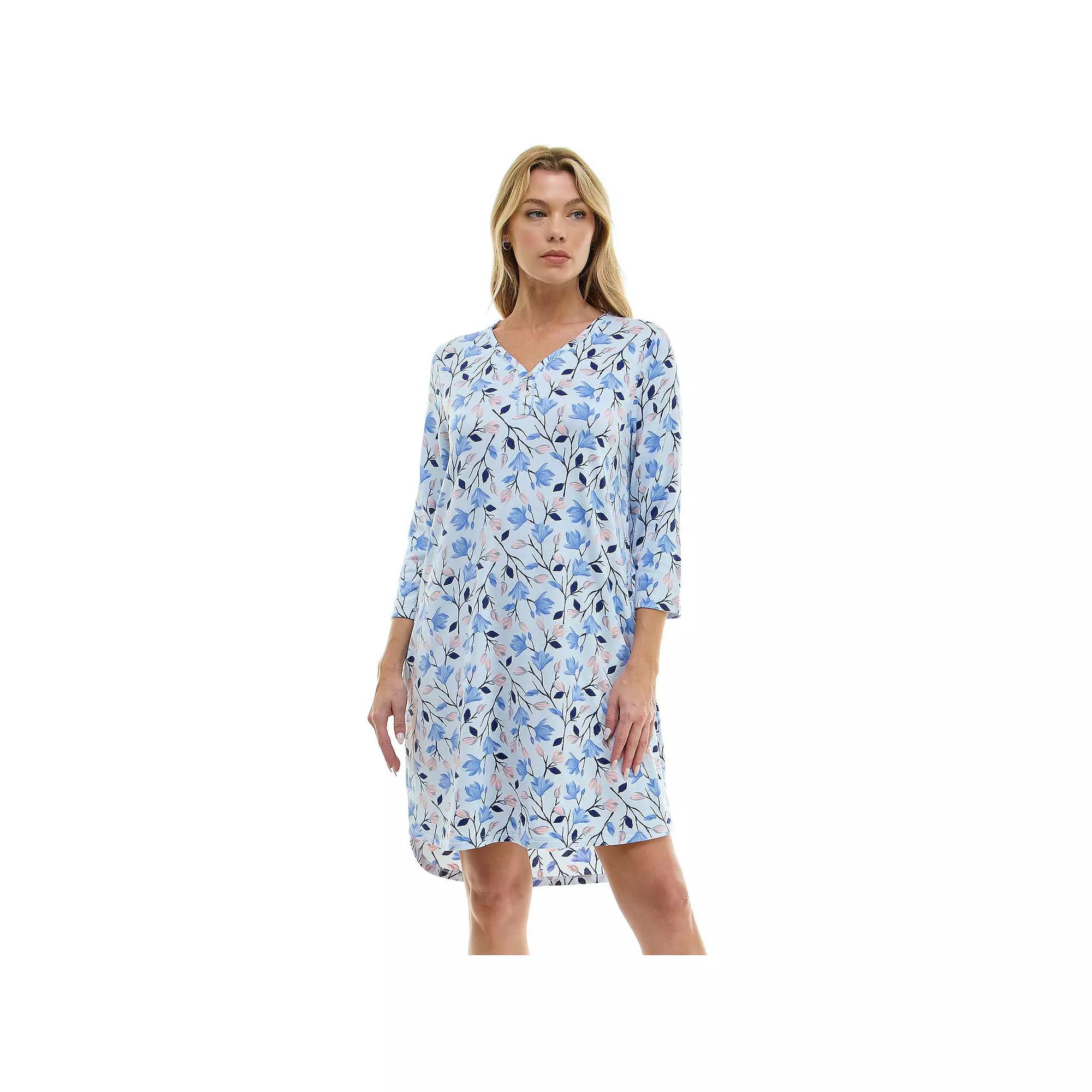 Petite Croft & Barrow® Cozy Luxe Sleepshirt, Women's, Size: Medium Petite, Darla Floral Product Image