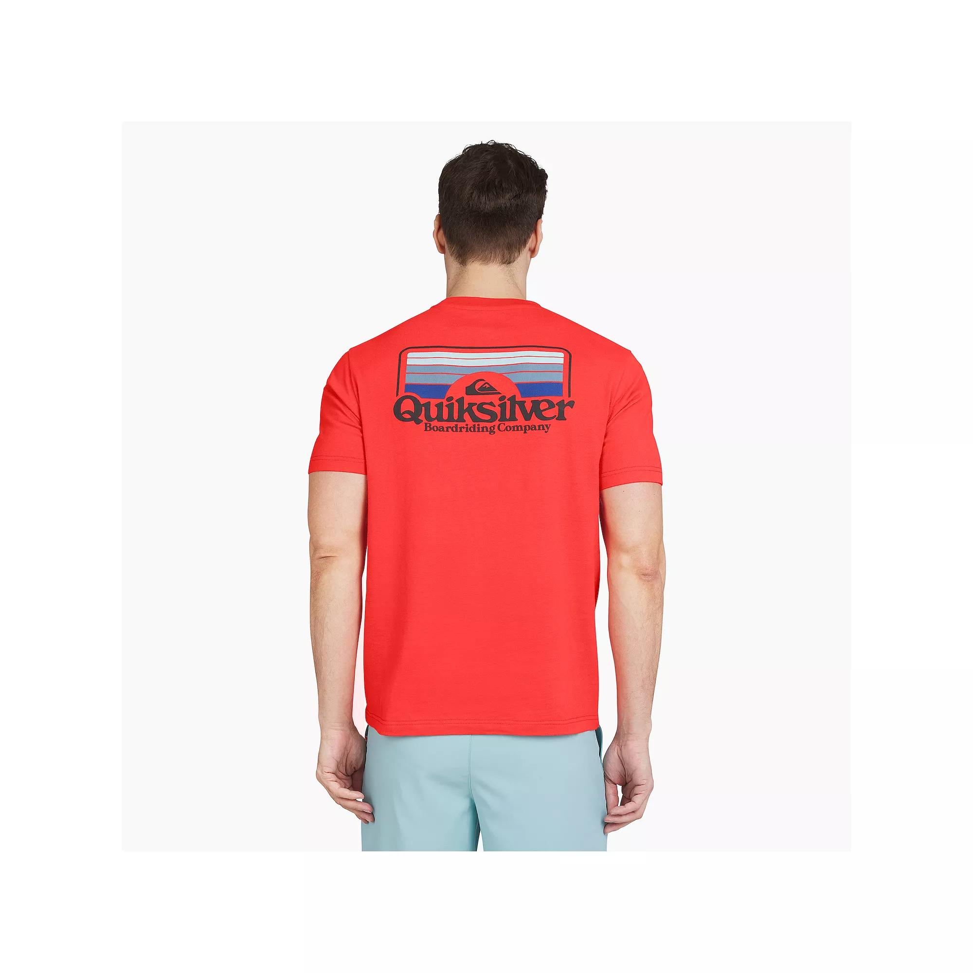 Men's Quiksilver Short Sleeve Graphic Tee, Size: Small, Red Product Image