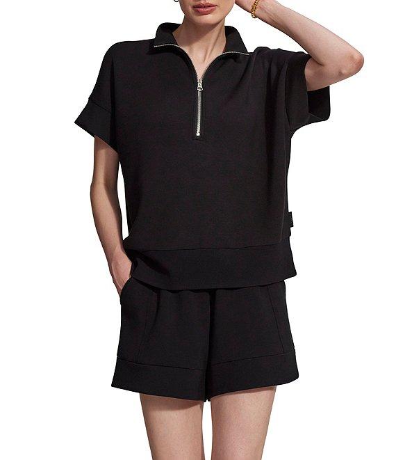 Varley Ritchie Half Zip Short Sleeve Sweatshirt Product Image