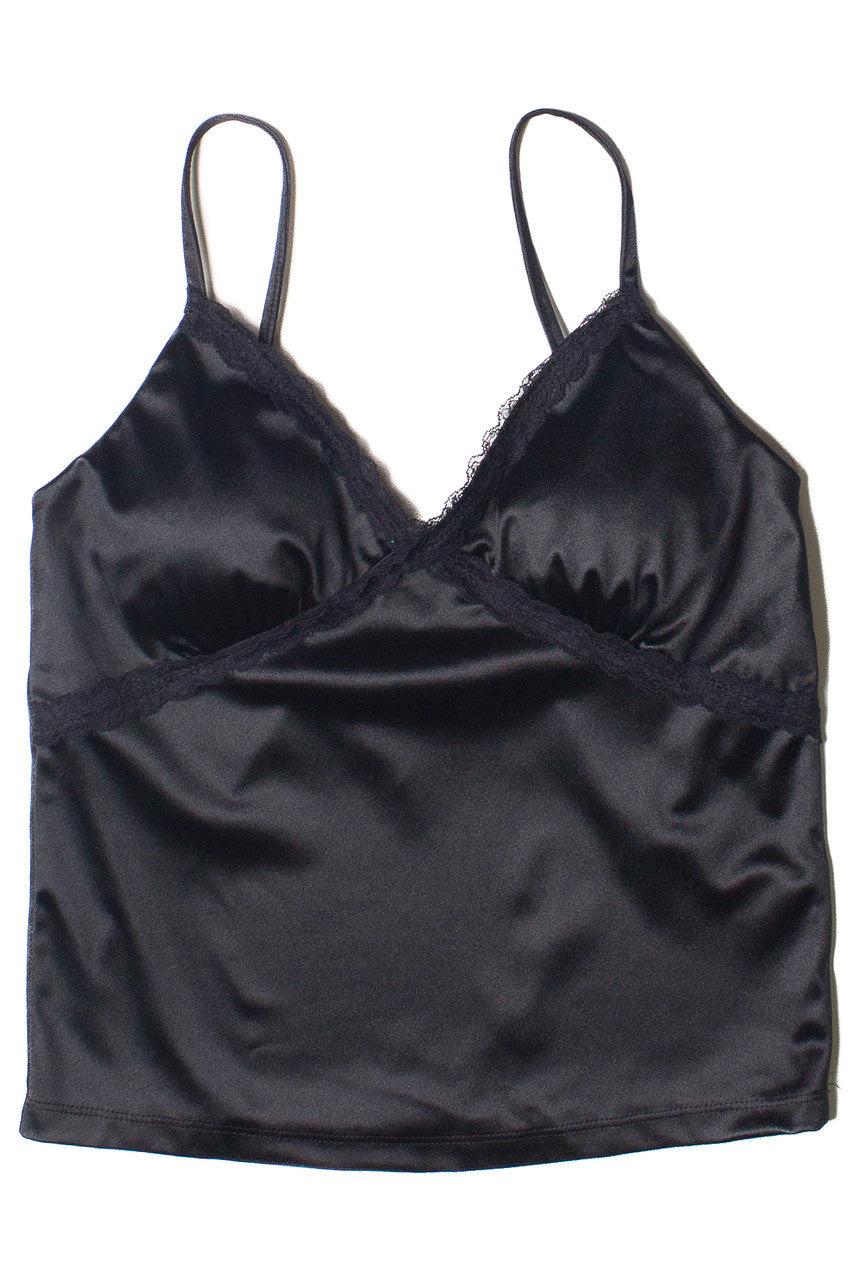 Satin Lace Trim Cami Product Image