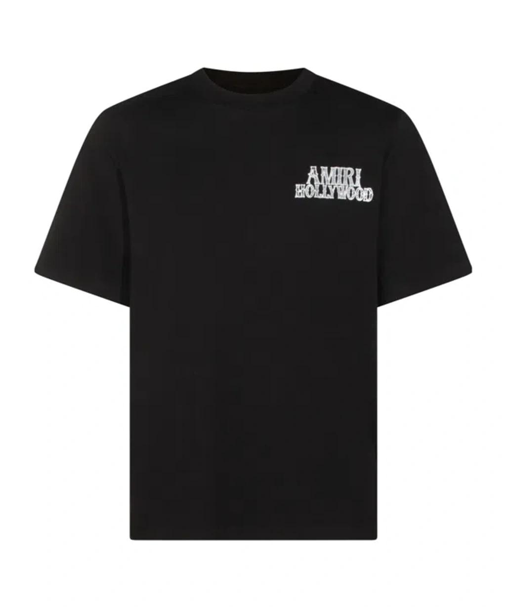 AMIRI Mens Black Hollywood City Relaxed-fit Cotton-jersey T-shirt Xl Product Image