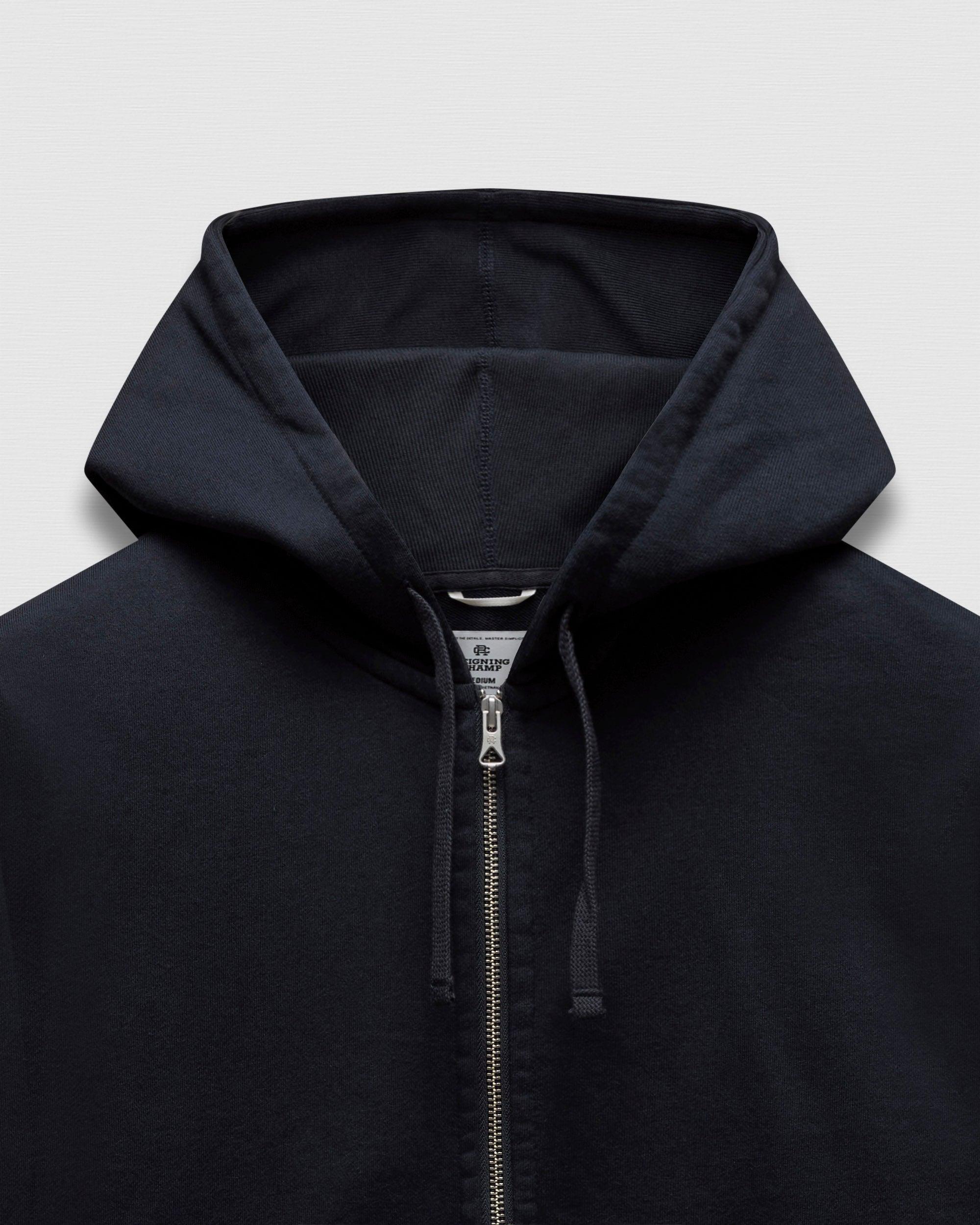 Midweight Terry Slim Zip Hoodie Male Product Image