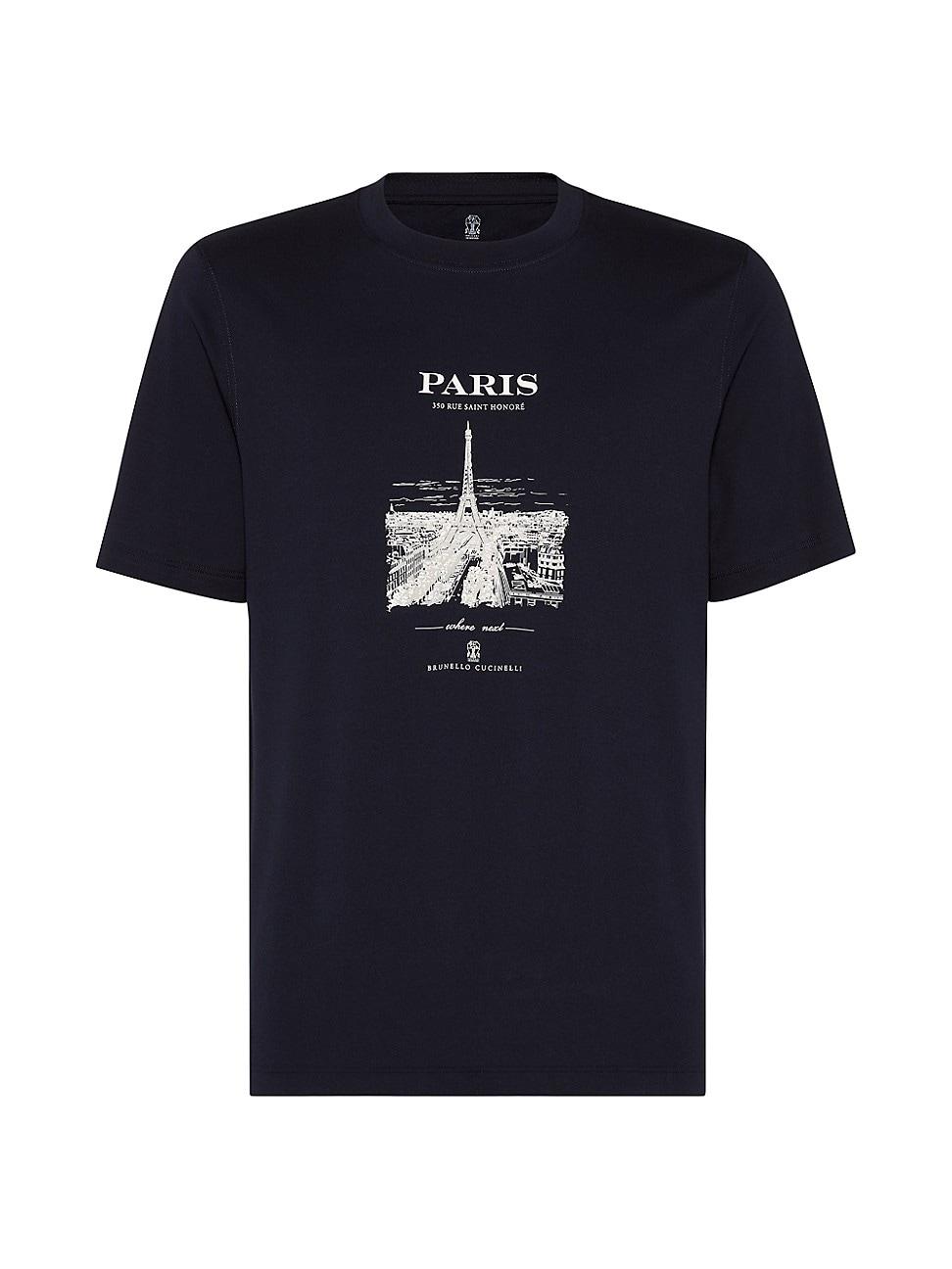 Mens Cotton Jersey Paris T-Shirt Product Image