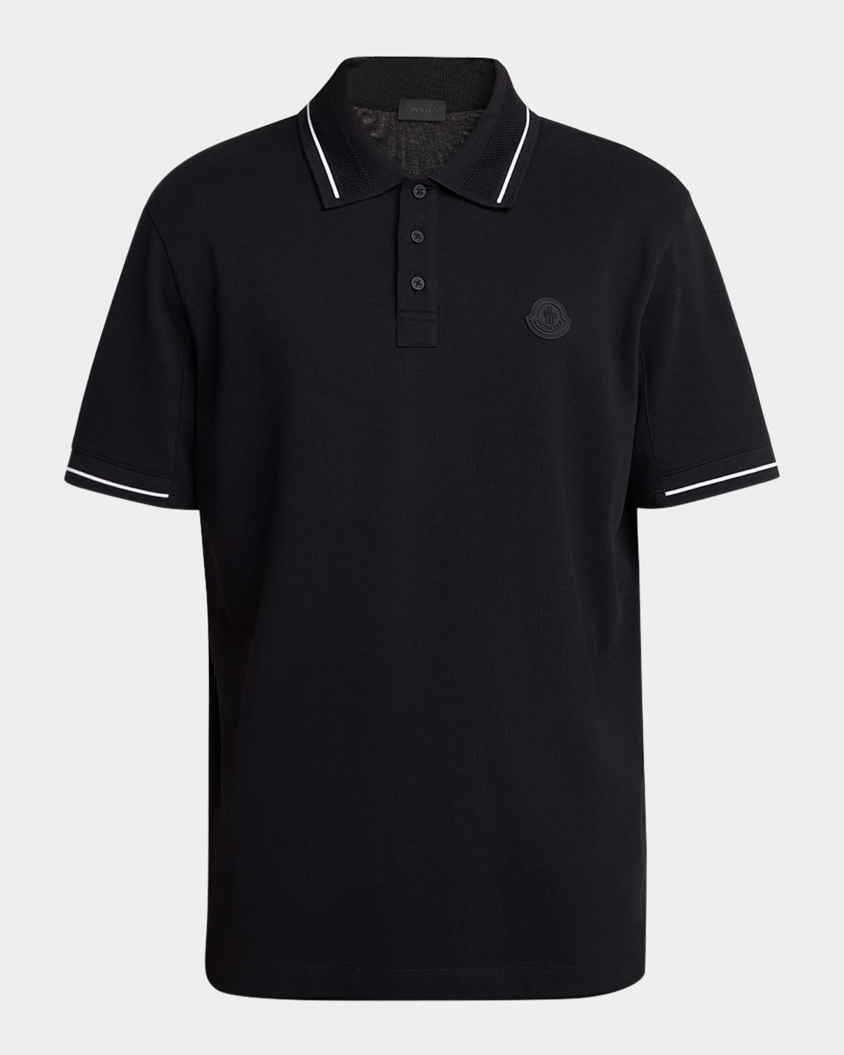 Mens Cotton Tipped Polo Shirt Product Image