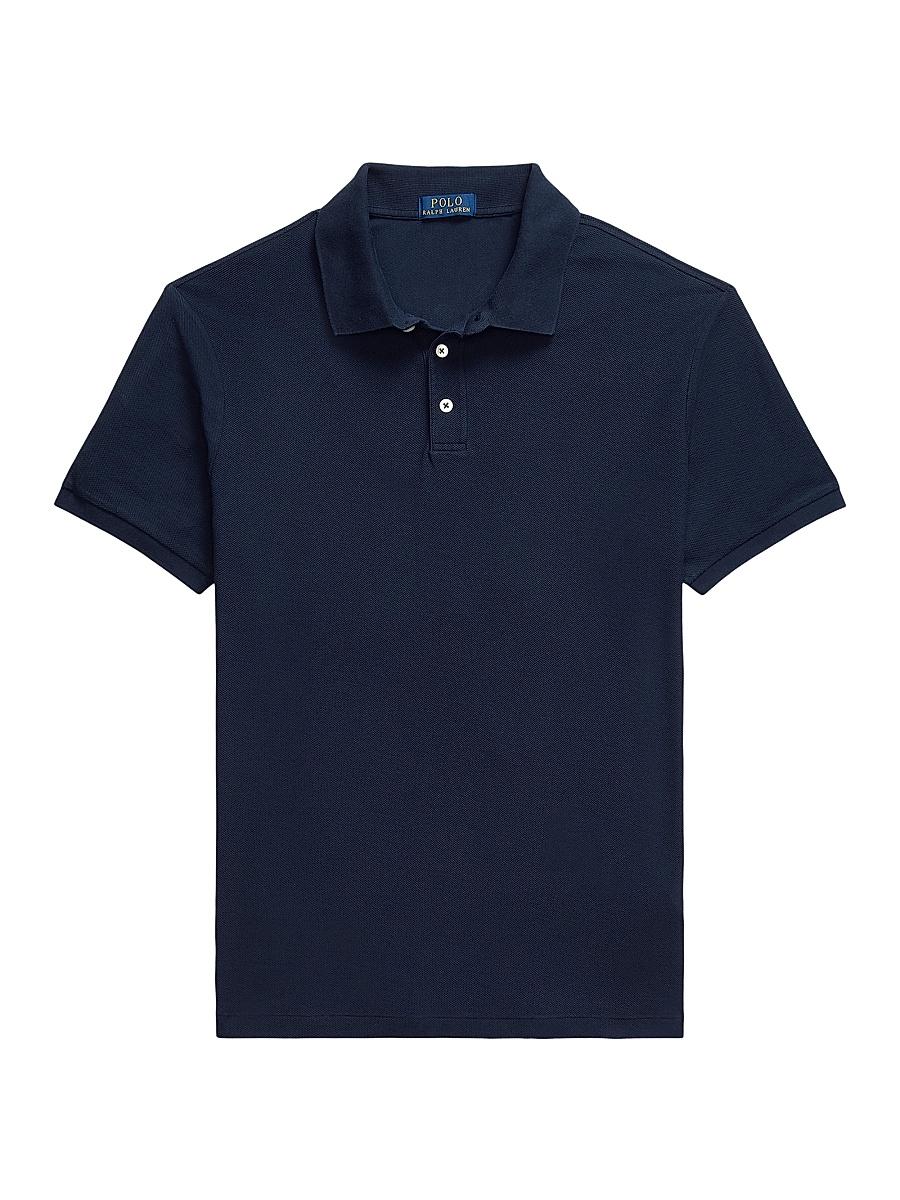 Mens Honeycomb-Mesh Short-Sleeve Polo Shirt Product Image