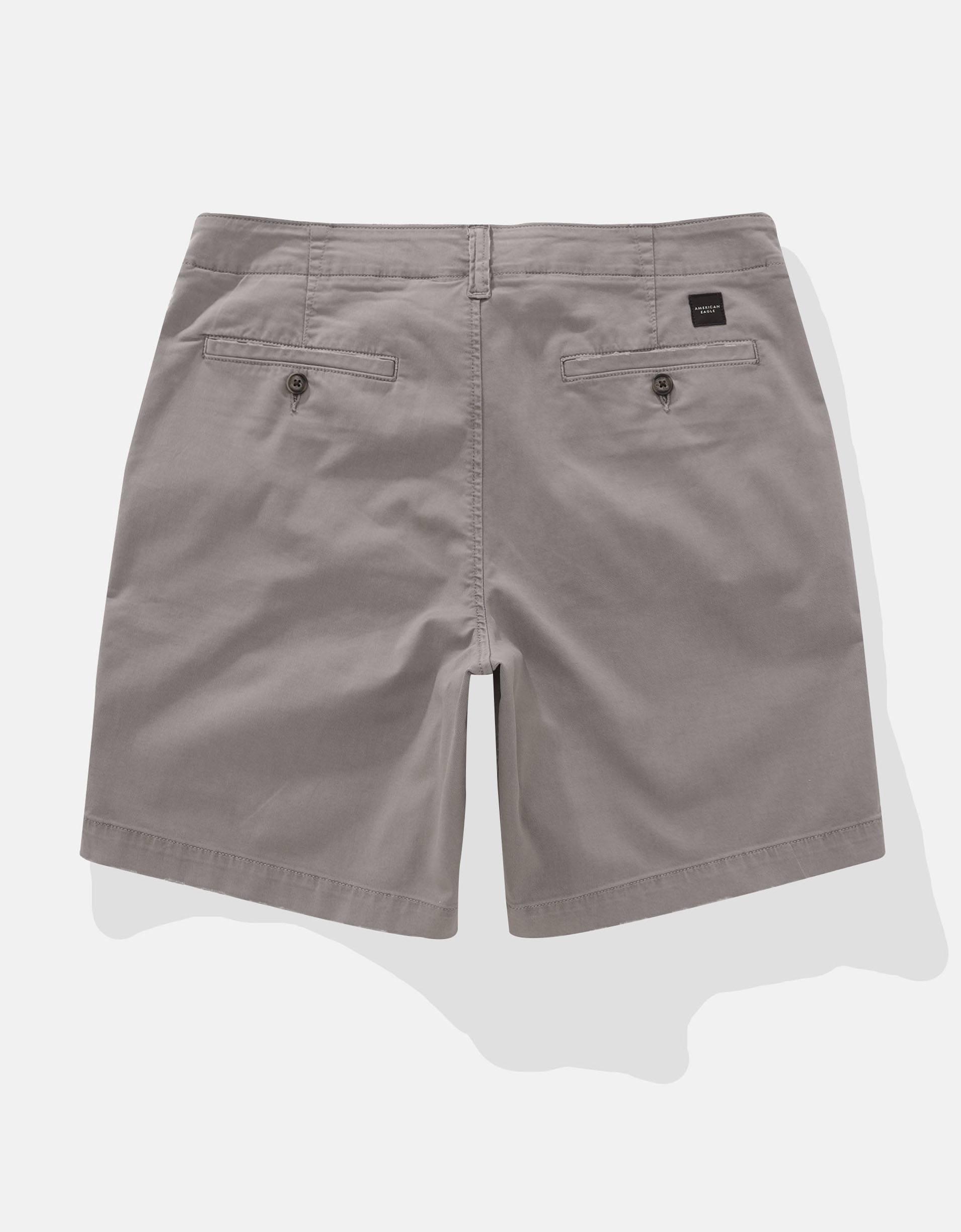 AE 9" Flex Lived-In Khaki Short Product Image