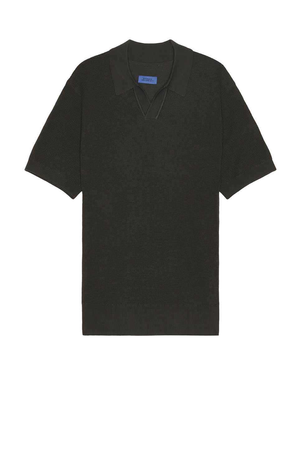 Alex Merino Wool Open Placket Polo Product Image