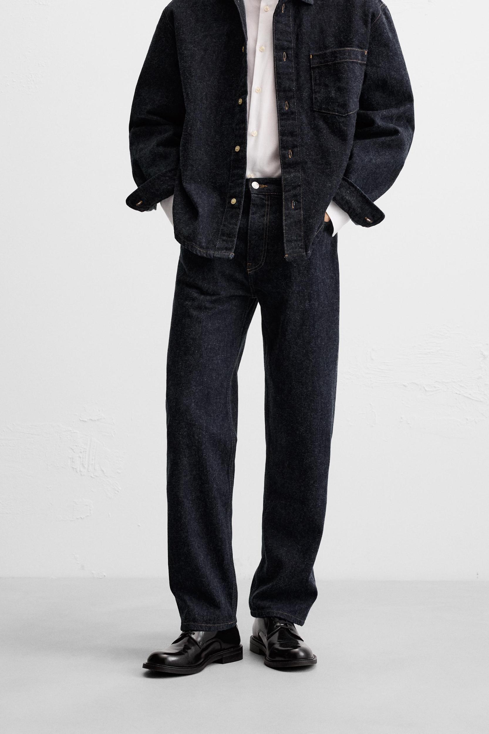 BRUSHED STRAIGHT FIT JEANS Product Image