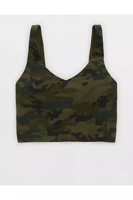 OFFLINE By Aerie Real Me Low Key Longline Sports Bra Women's Product Image