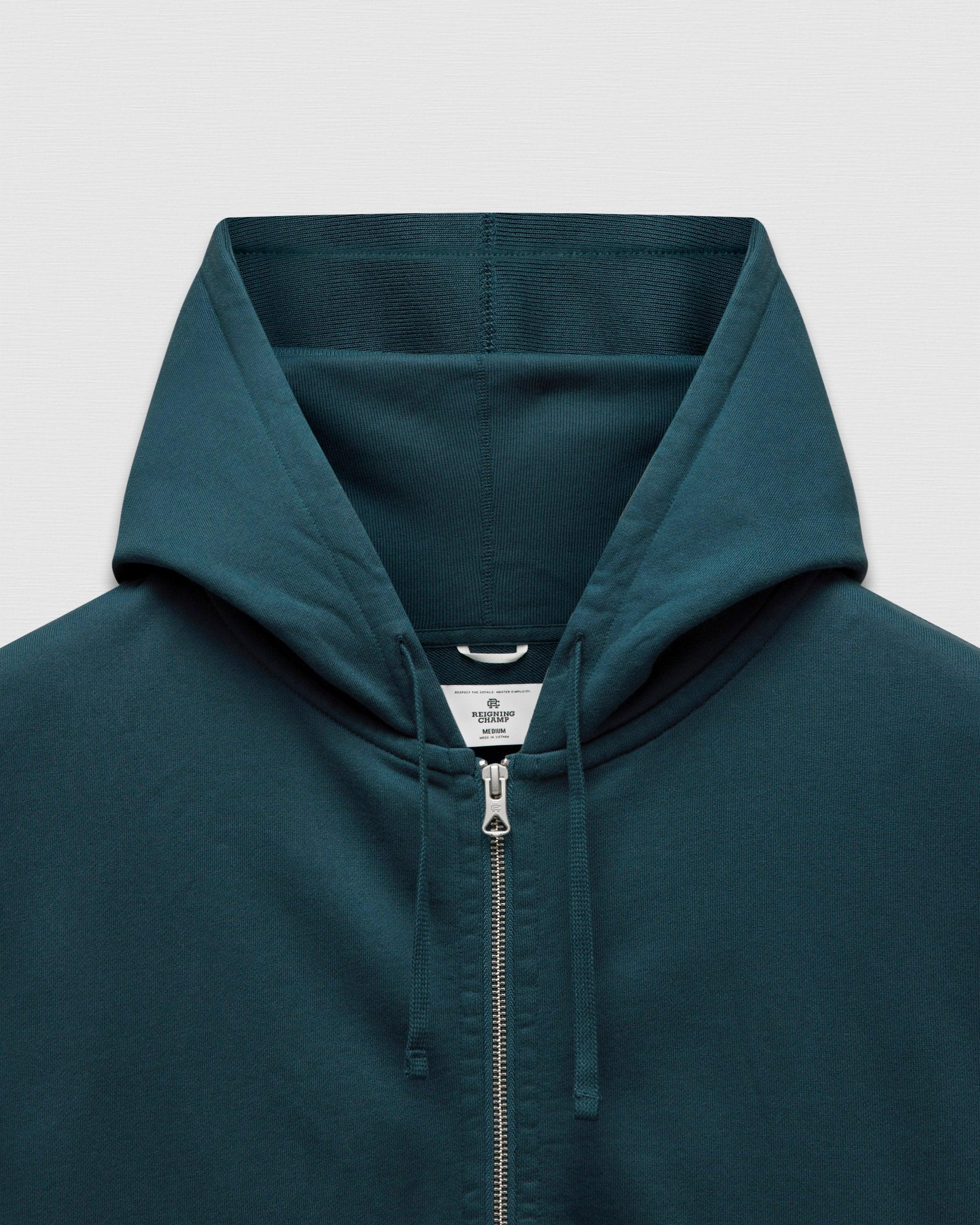 Midweight Terry Relaxed Zip Hoodie Male Product Image