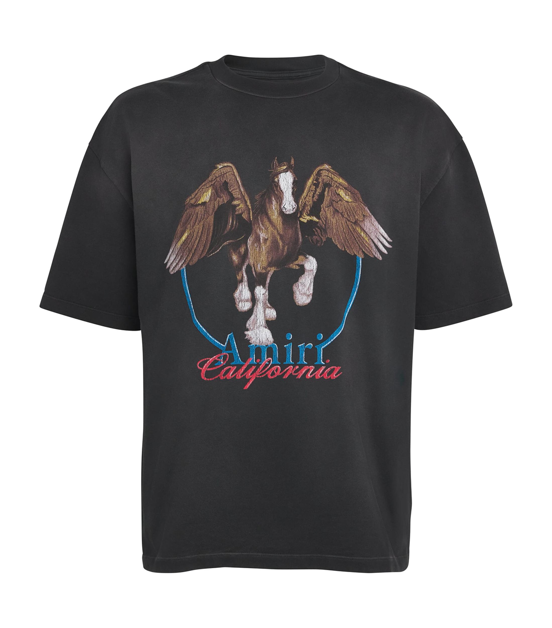 AMIRI Men's Vintage Wash Pegasus T-shirt T-shirt In Black Product Image