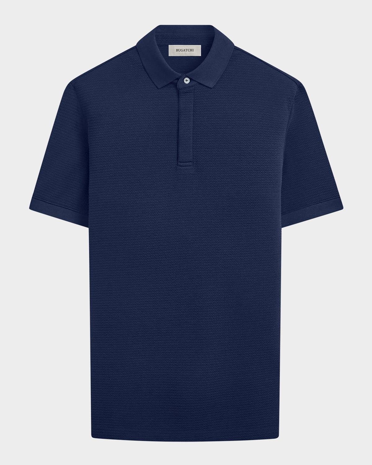 Mens Concealed-Placket Polo Shirt Product Image