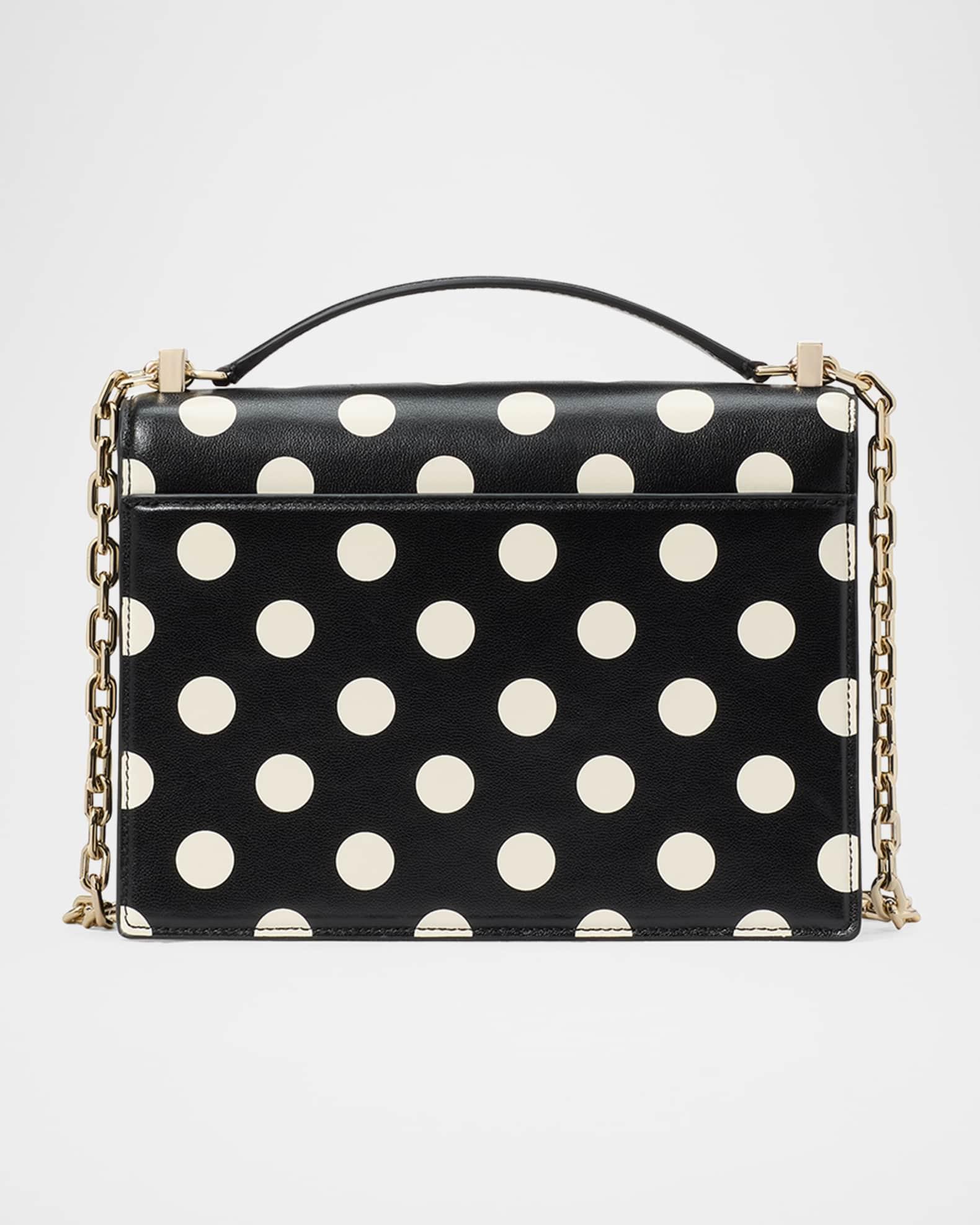 deco polka dot leather chain shoulder bag Product Image