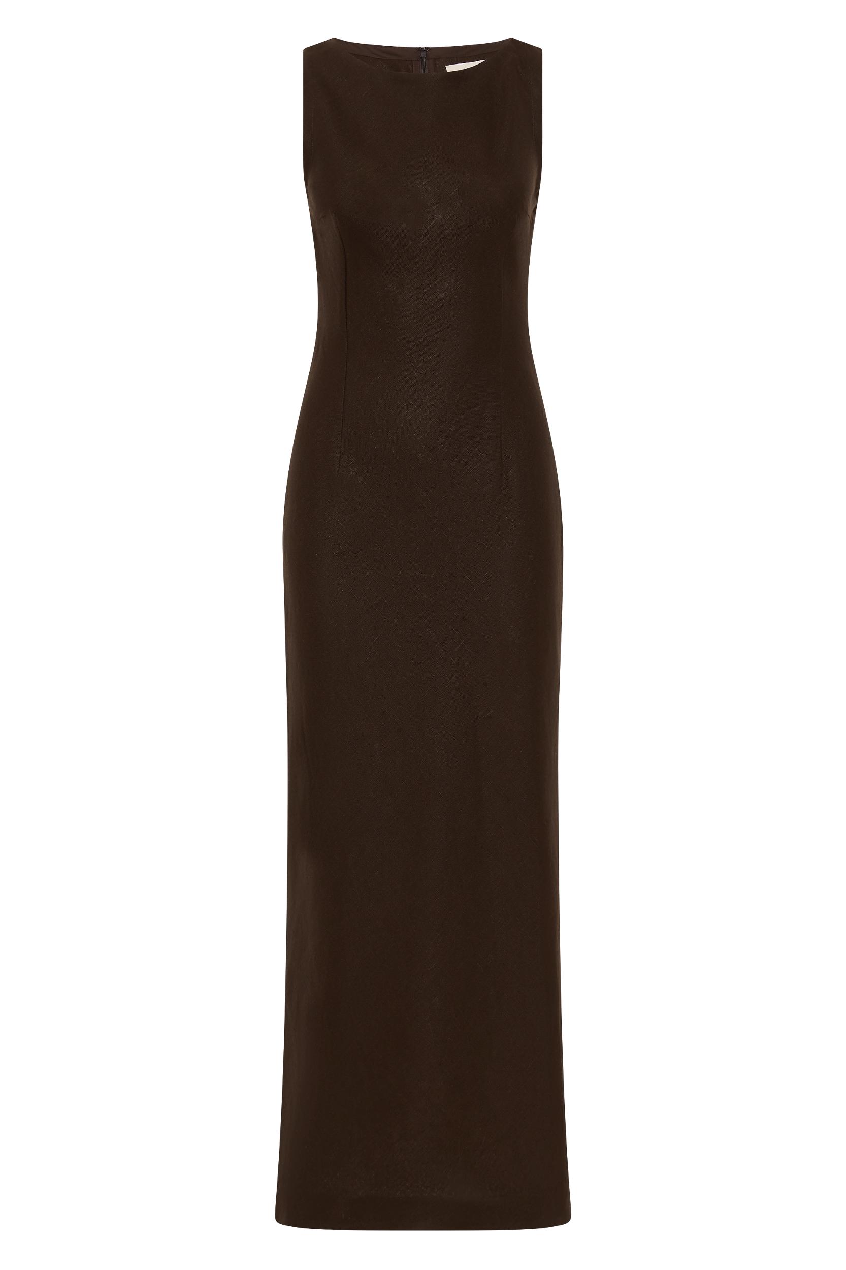 Lydie Maxi Dress Coffee - Final Sale Product Image