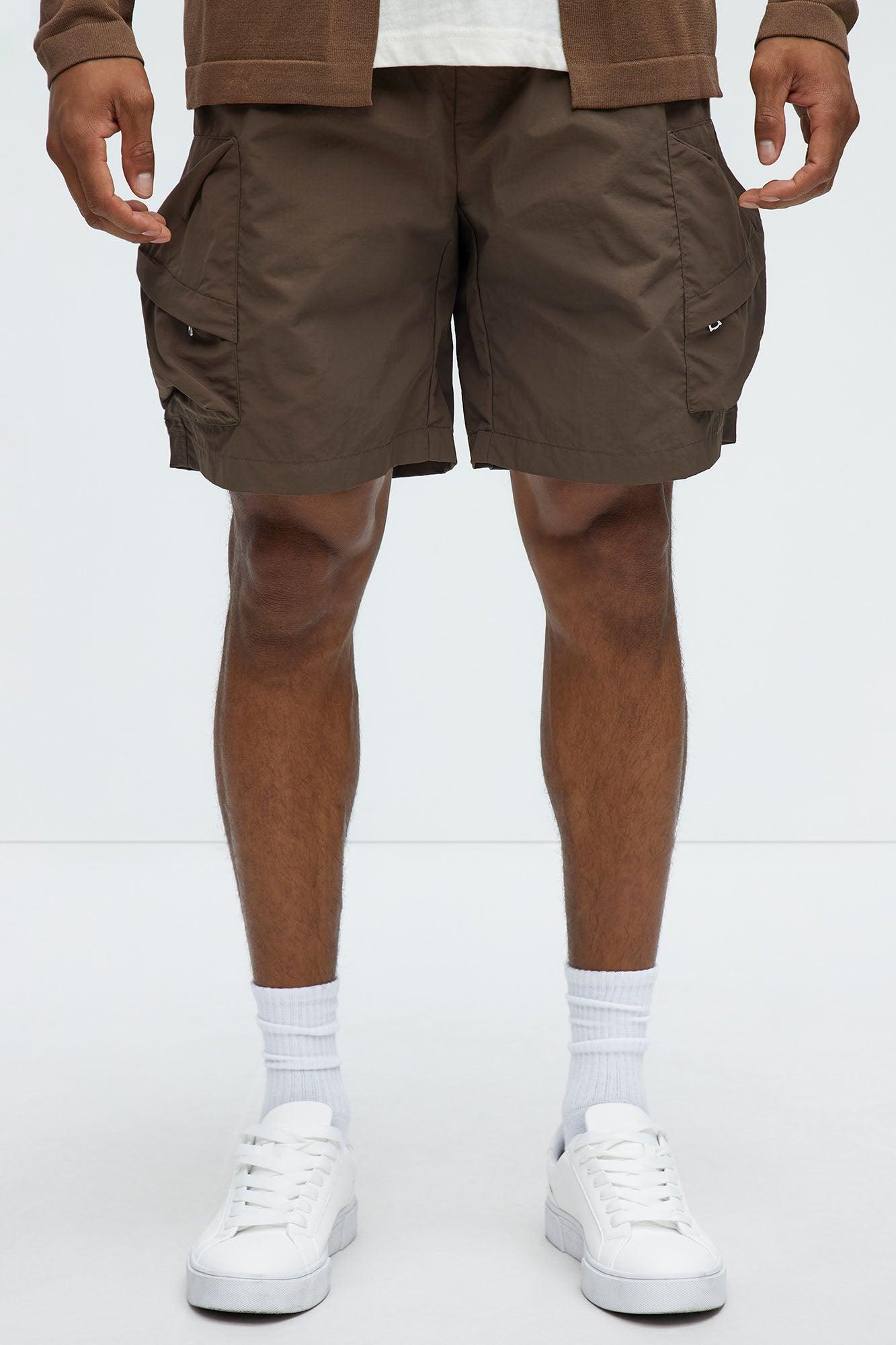 Take A Hike Cargo Shorts - Brown Product Image