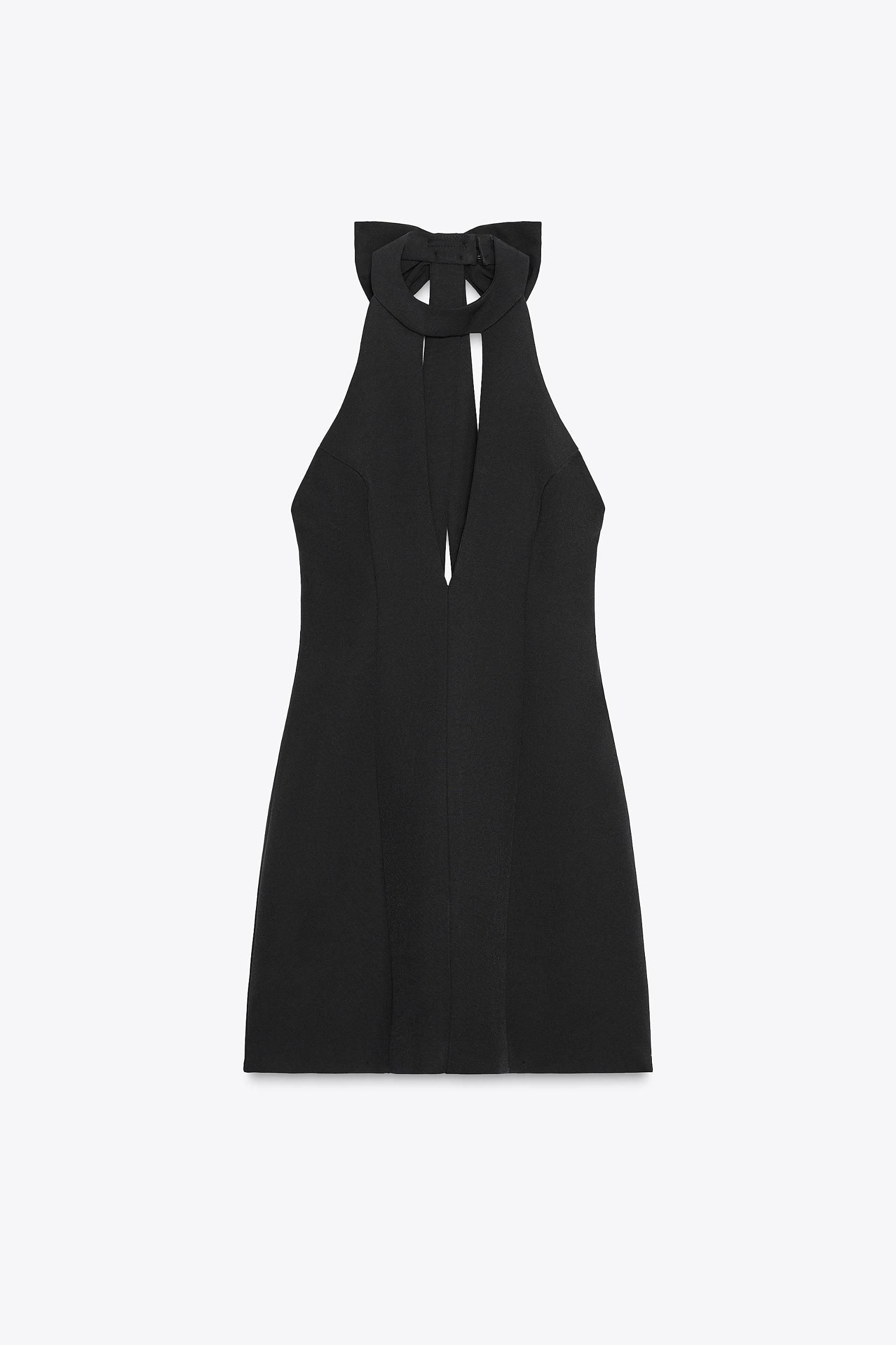 HALTER BOW MINI DRESS Product Image