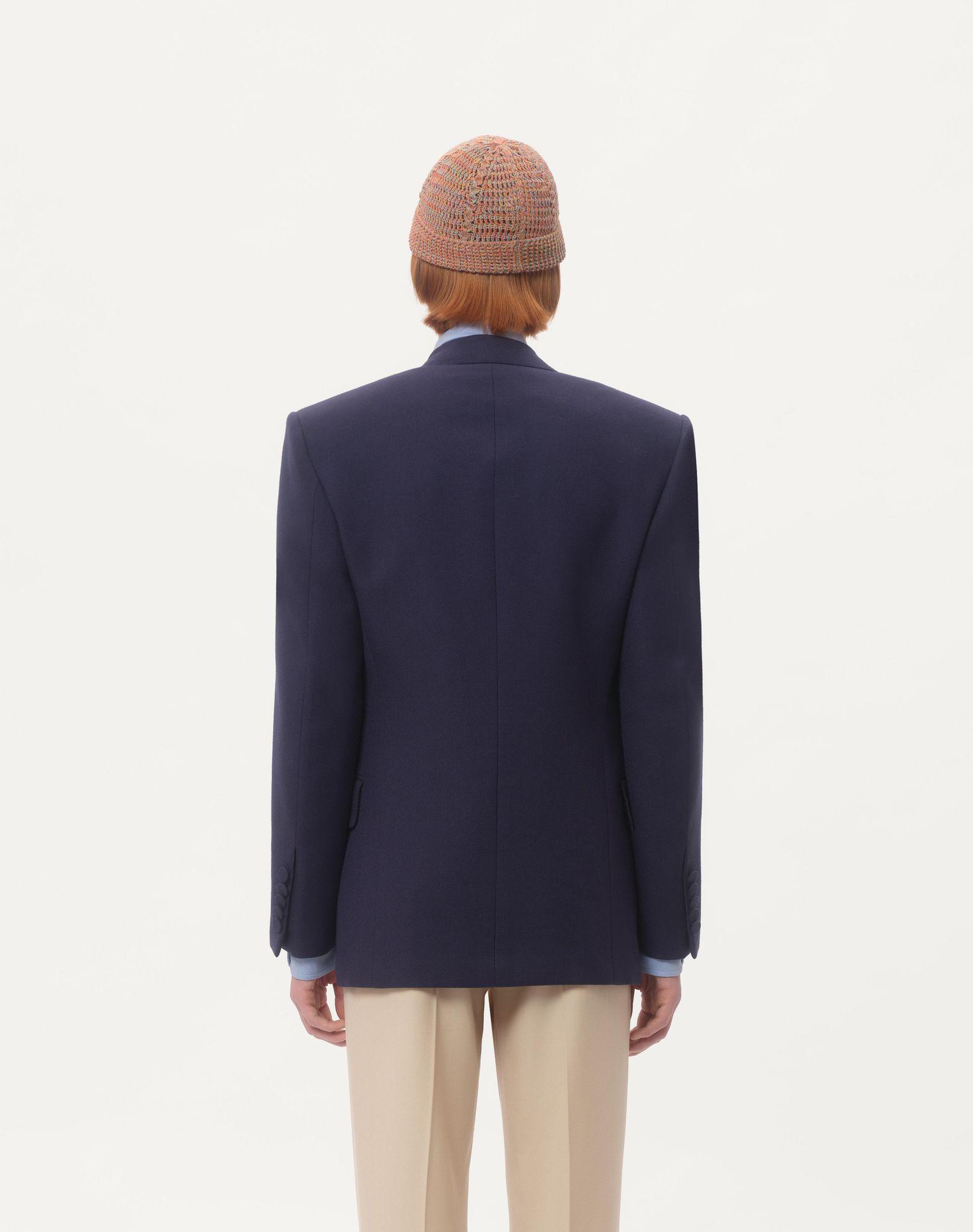 DOUBLE-BREASTED JACKET IN WOOL GABARDINE Product Image
