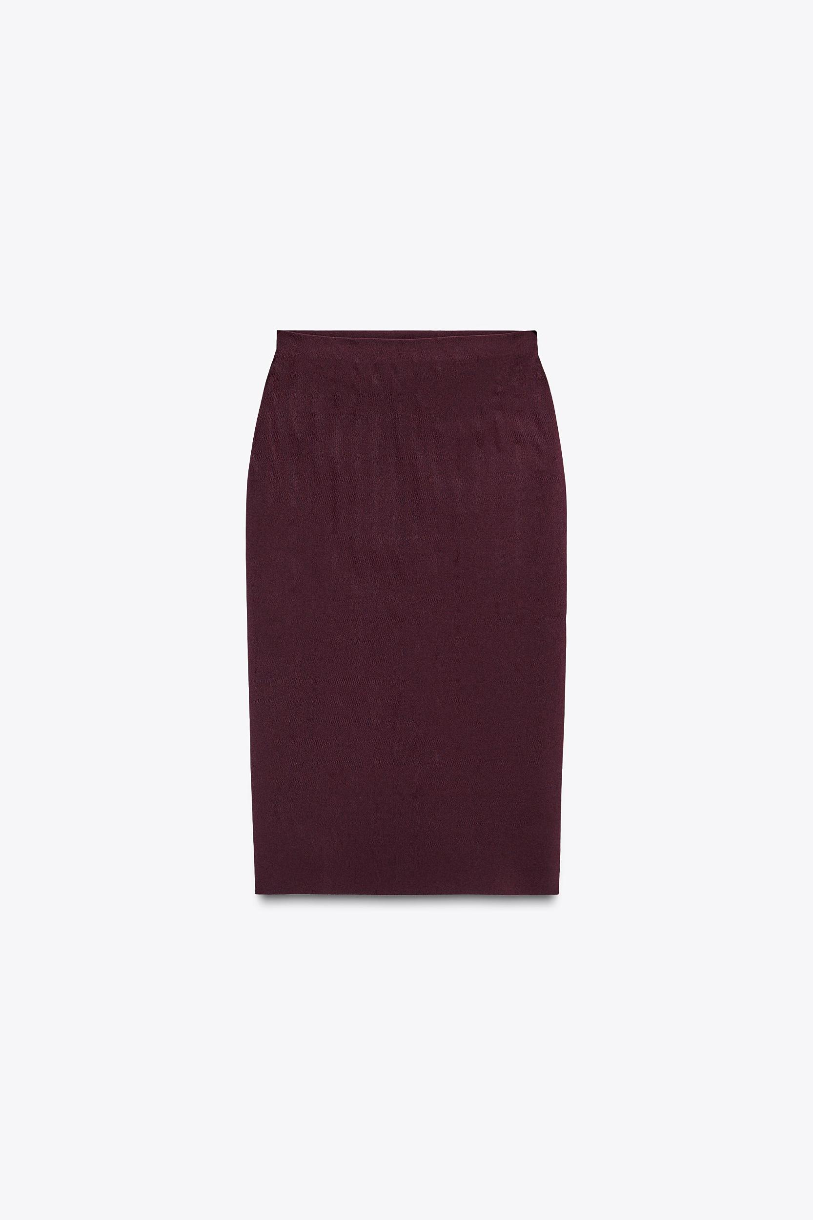 BASIC KNIT MIDI SKIRT Product Image