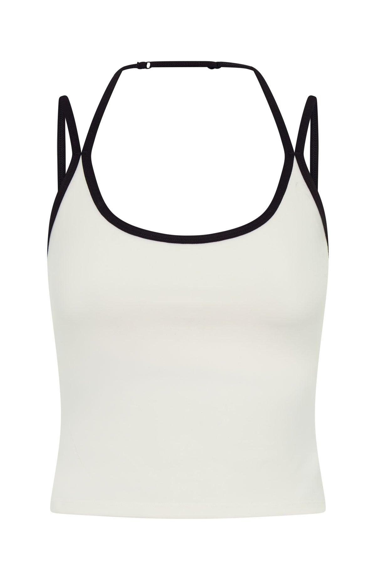Power Boost Active Tank Cream/Black Product Image