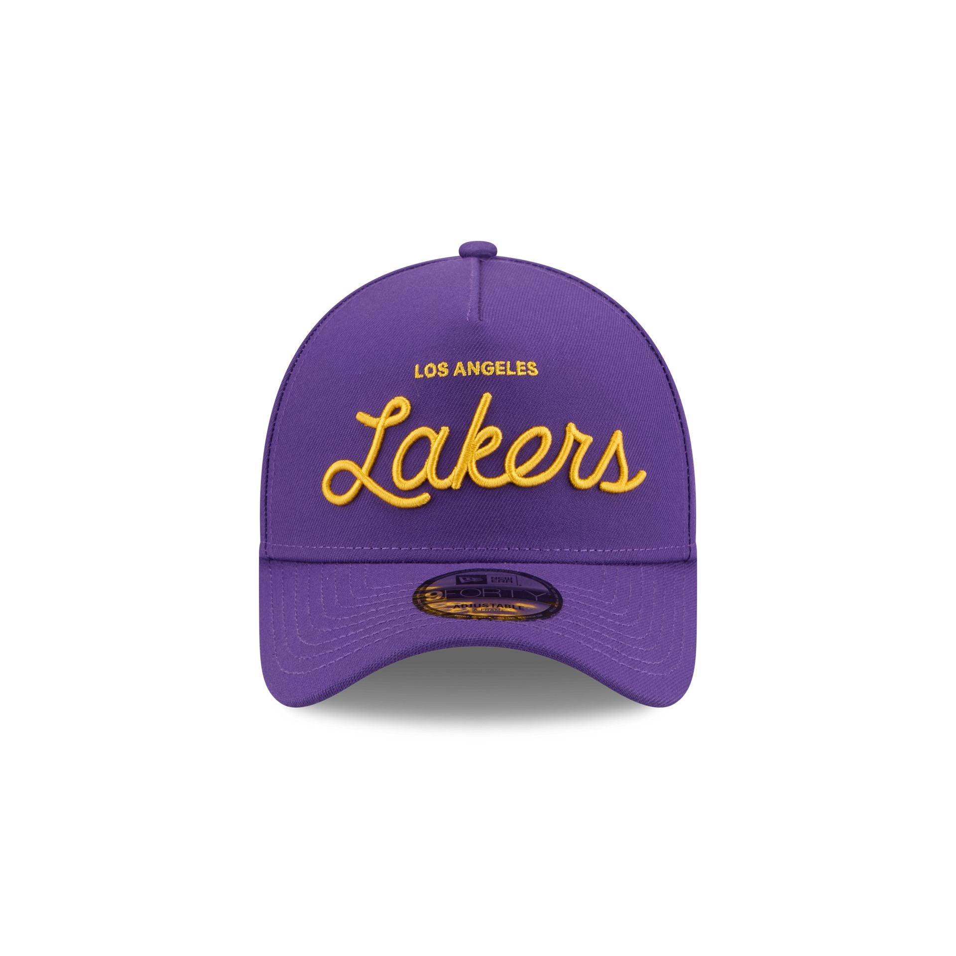 Malbon Golf x Los Angeles Lakers 9FORTY A-Frame Snapback Hat Male Product Image