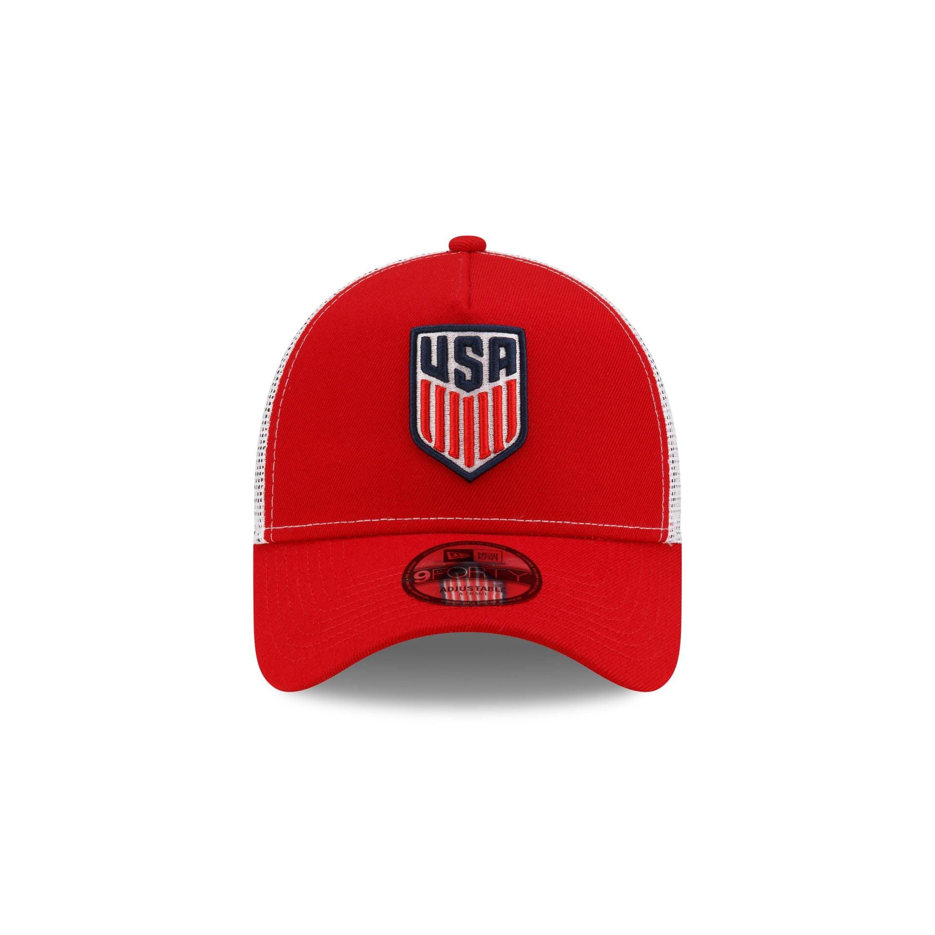 U.S. Soccer Men's National Team Red 9FORTY A-Frame Trucker Hat Male Product Image